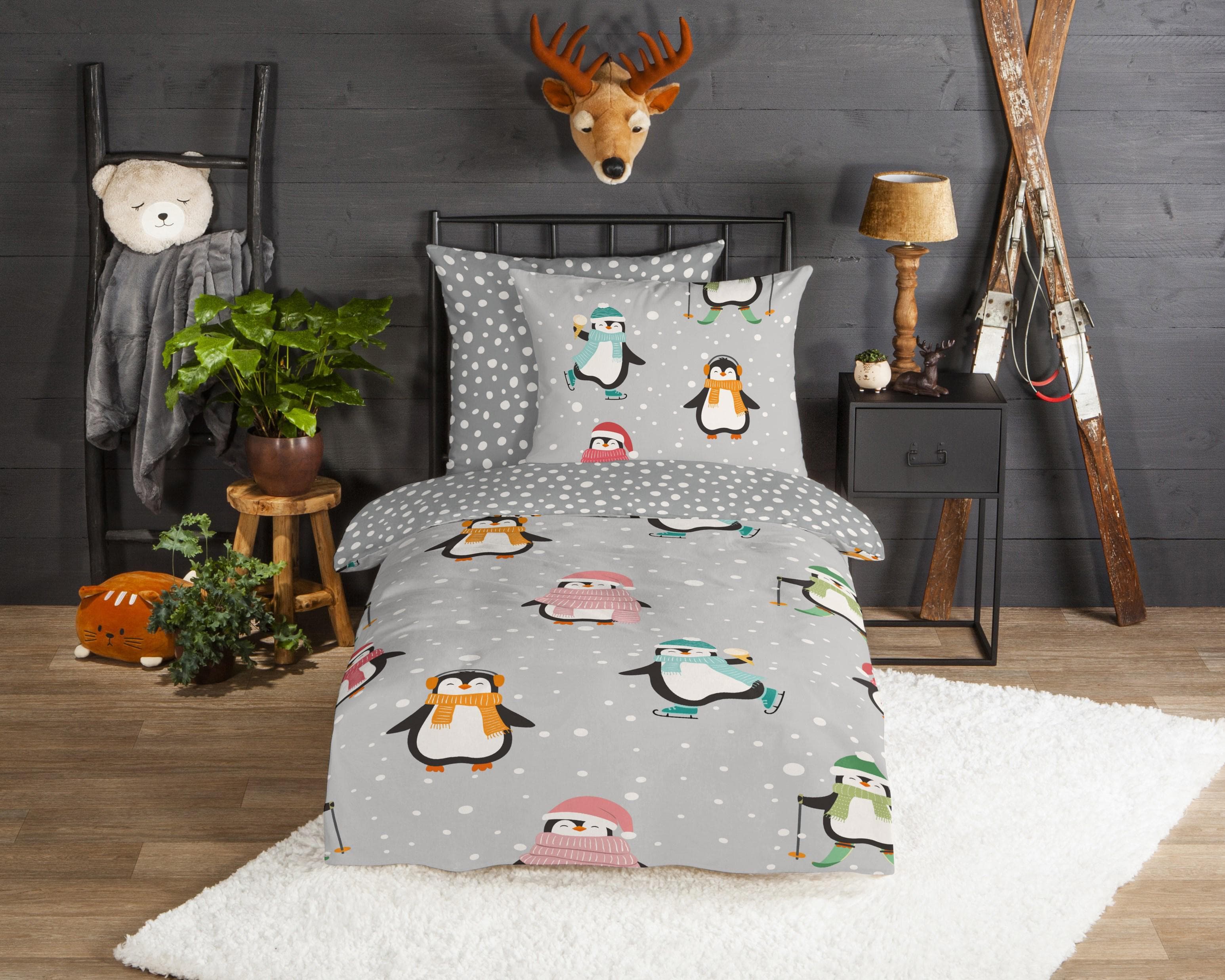 Good Morning Kinderbettwäsche Liammu Pinguin
