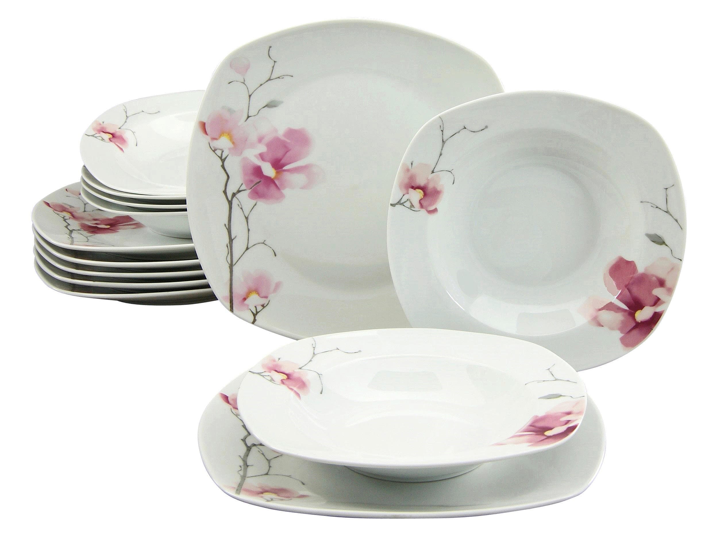 Creatable Tafelservice Amelie Aiko Weiß 12-teilig Keramik