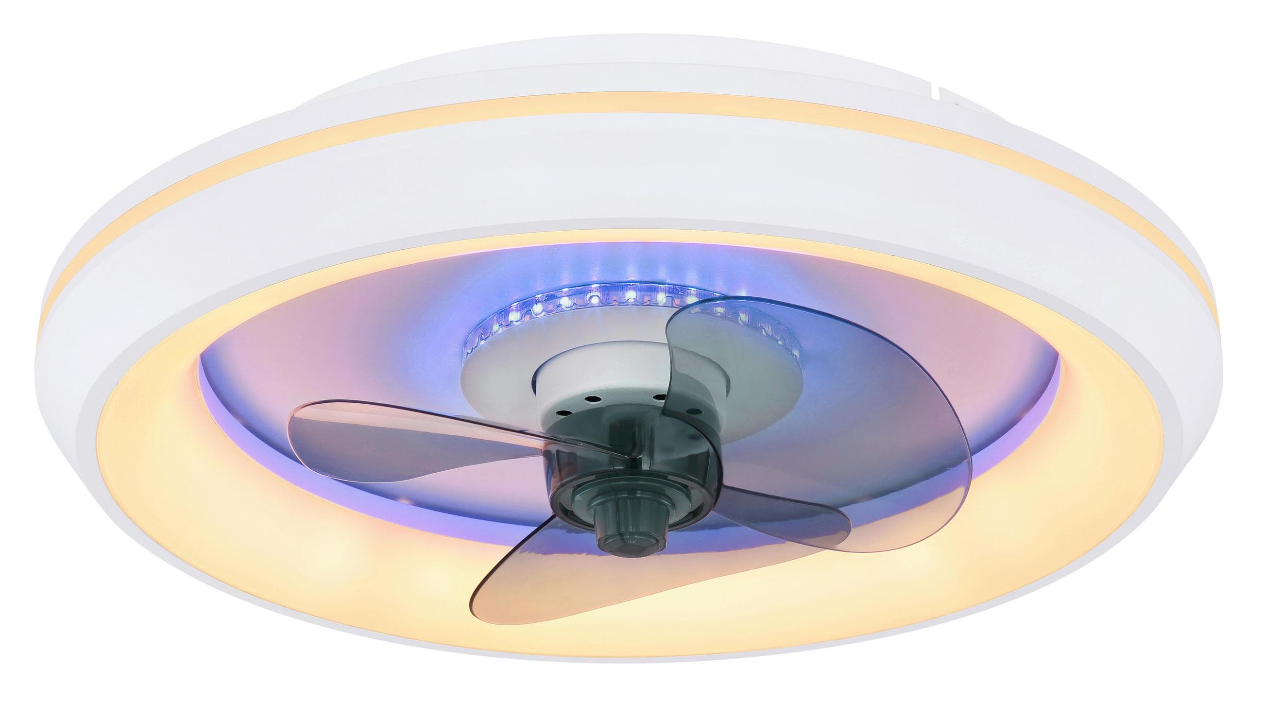 Globo Deckenventilator Joey Opal/Weiß/Grau