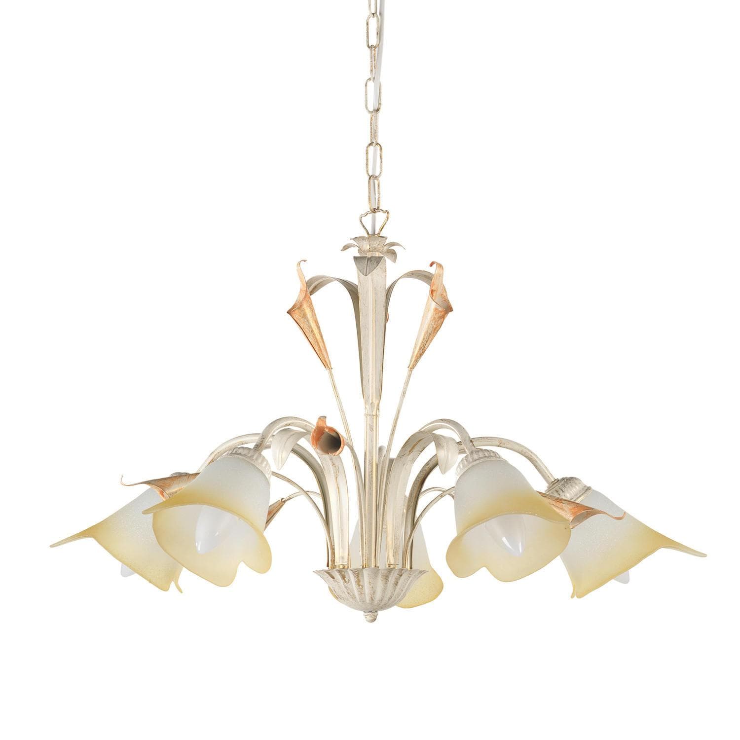 Kronleuchter Lucrezia Avorio Weiß max. 6 Watt