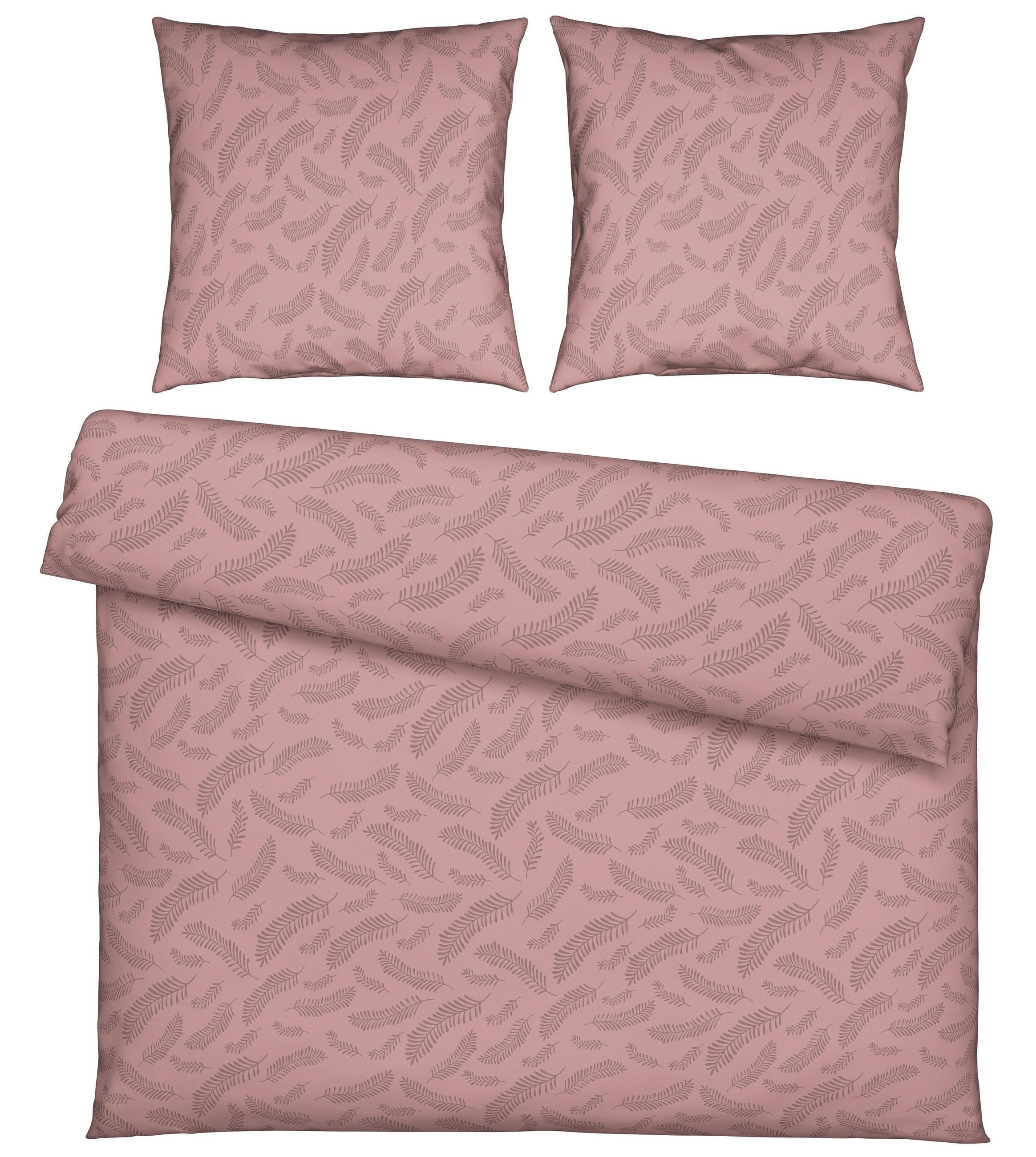 Mömax Bettwäsche Ferns XXL Mauve ca. 200x200cm