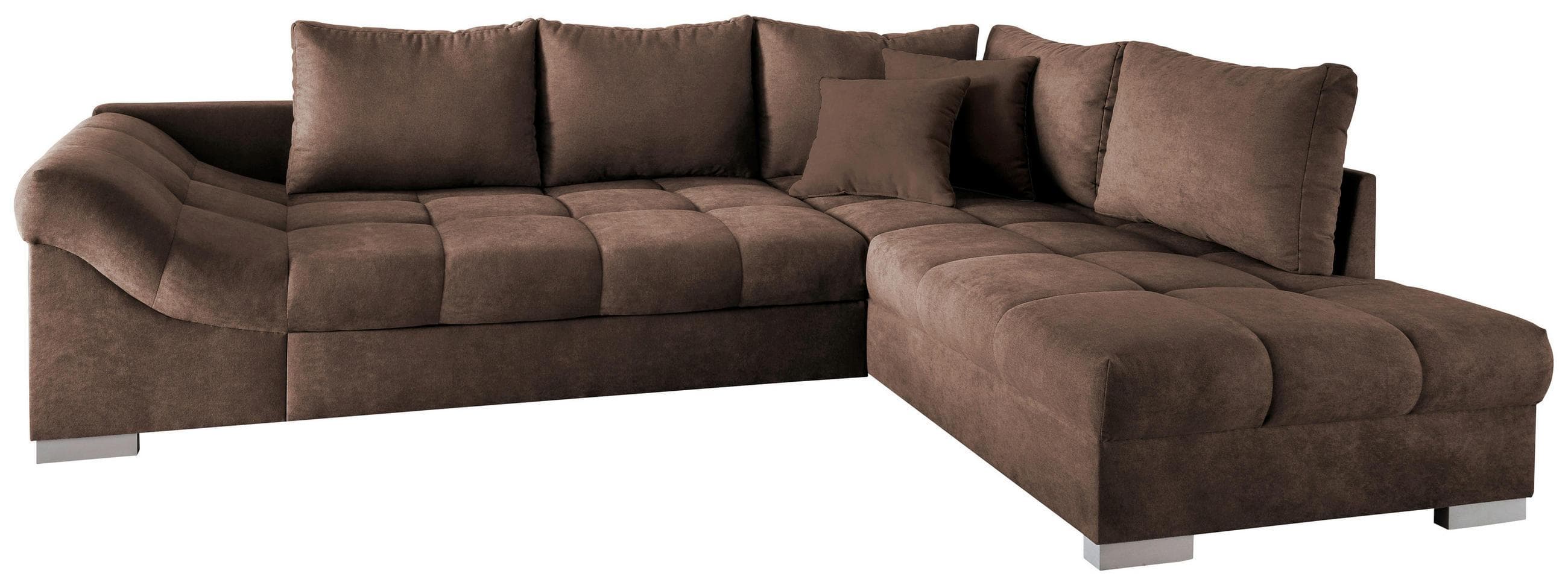 Wohnlandschaft Alvito Braun Nylon/Mikrofaser Mömax DE