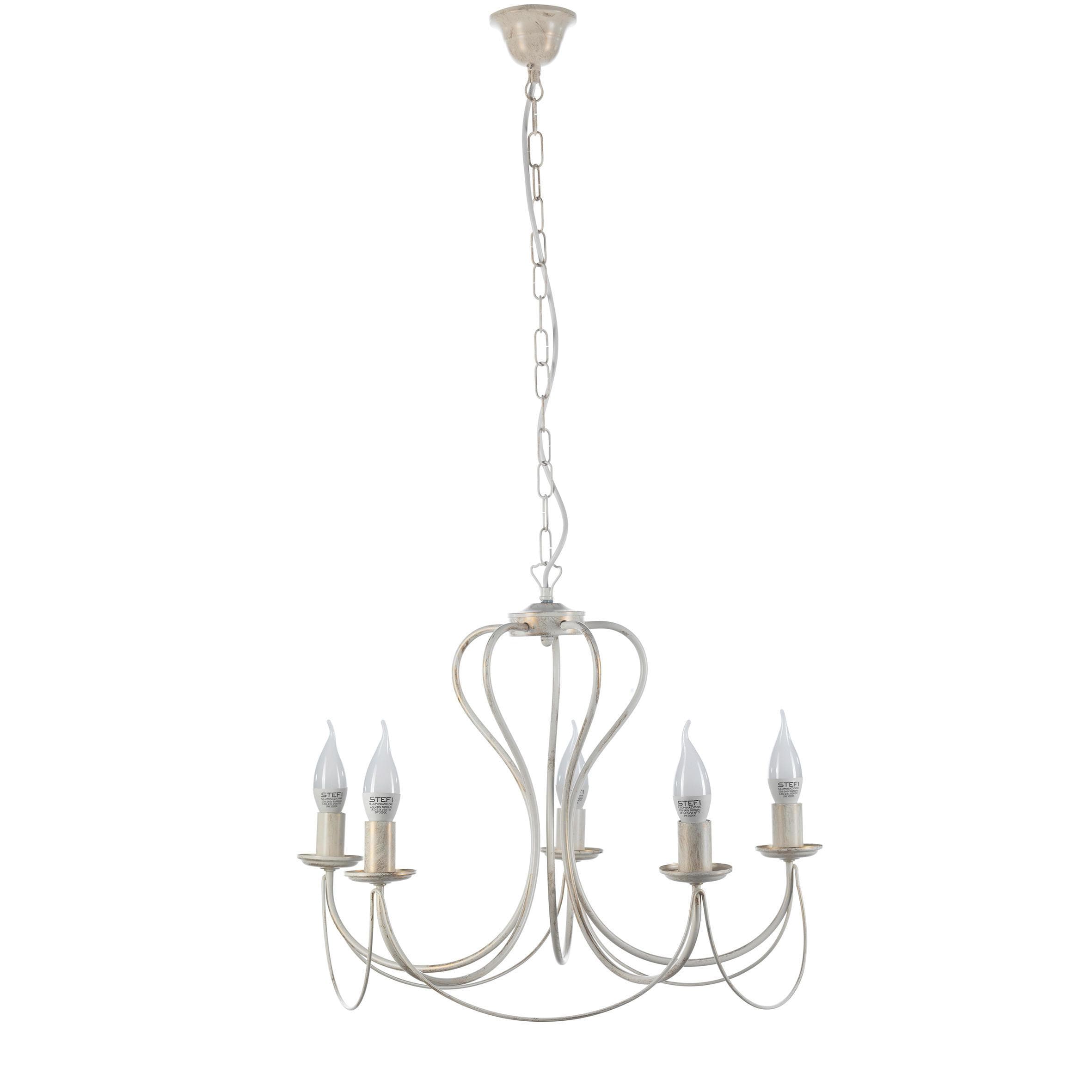 Kronleuchter Candela avorio Weiß max. 6 Watt