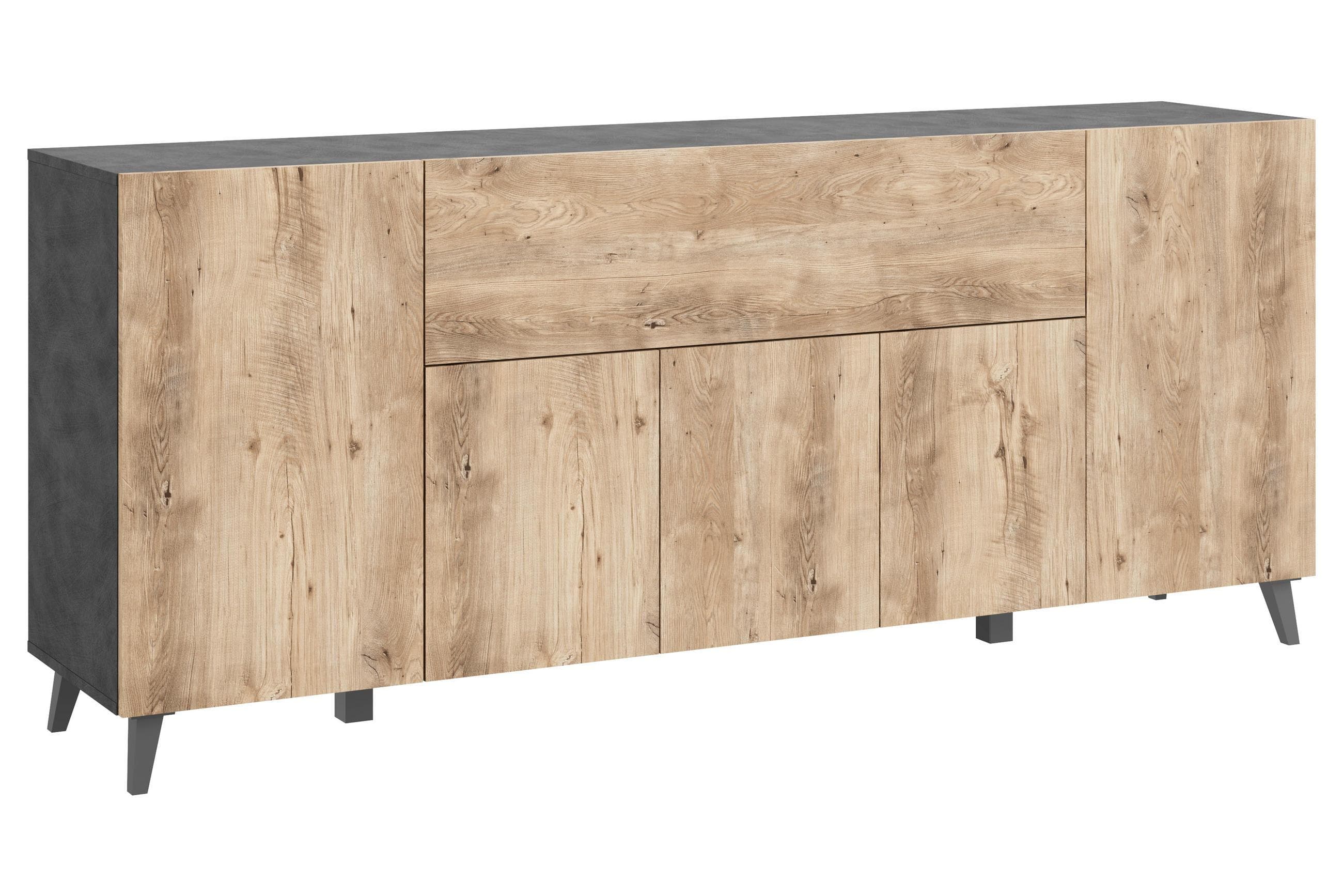 Sideboard Phuket Anthrazit/Kastanieneiche Mömax DE