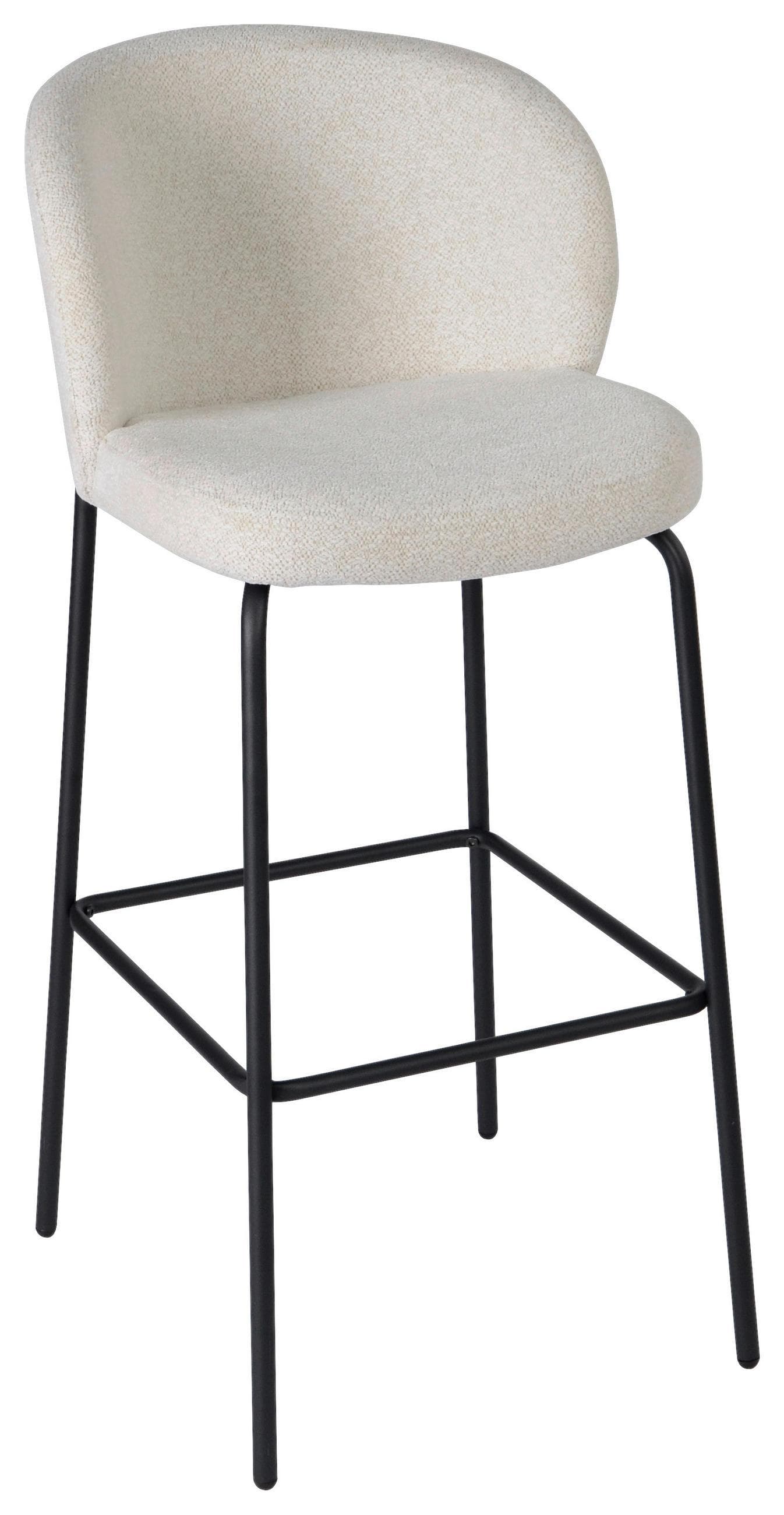 Mömax Barhocker Beige/Schwarz
