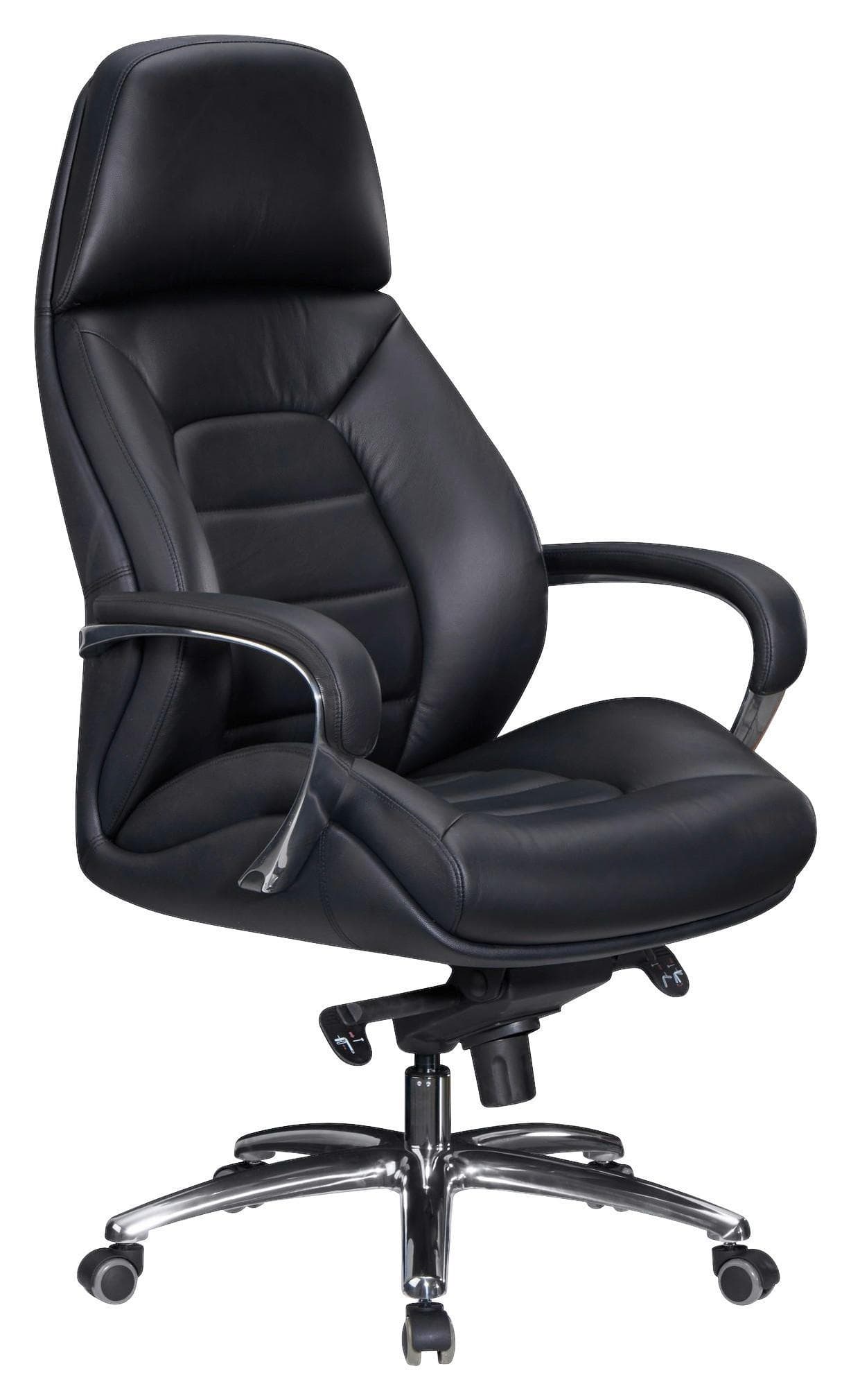 Chefsessel Amstyle Schwarz Leder