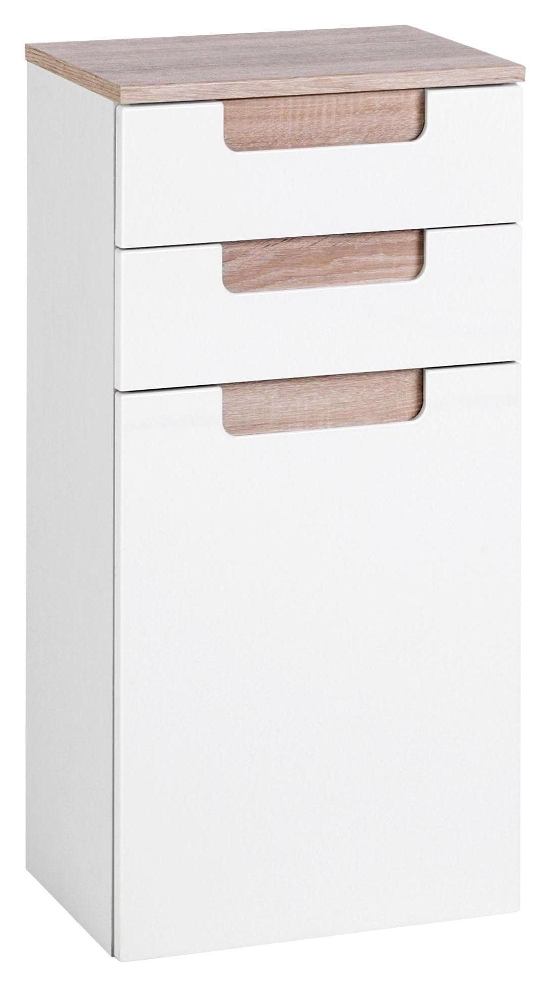 Held Unterschrank Weiß/Eichefarbe 'Siena'