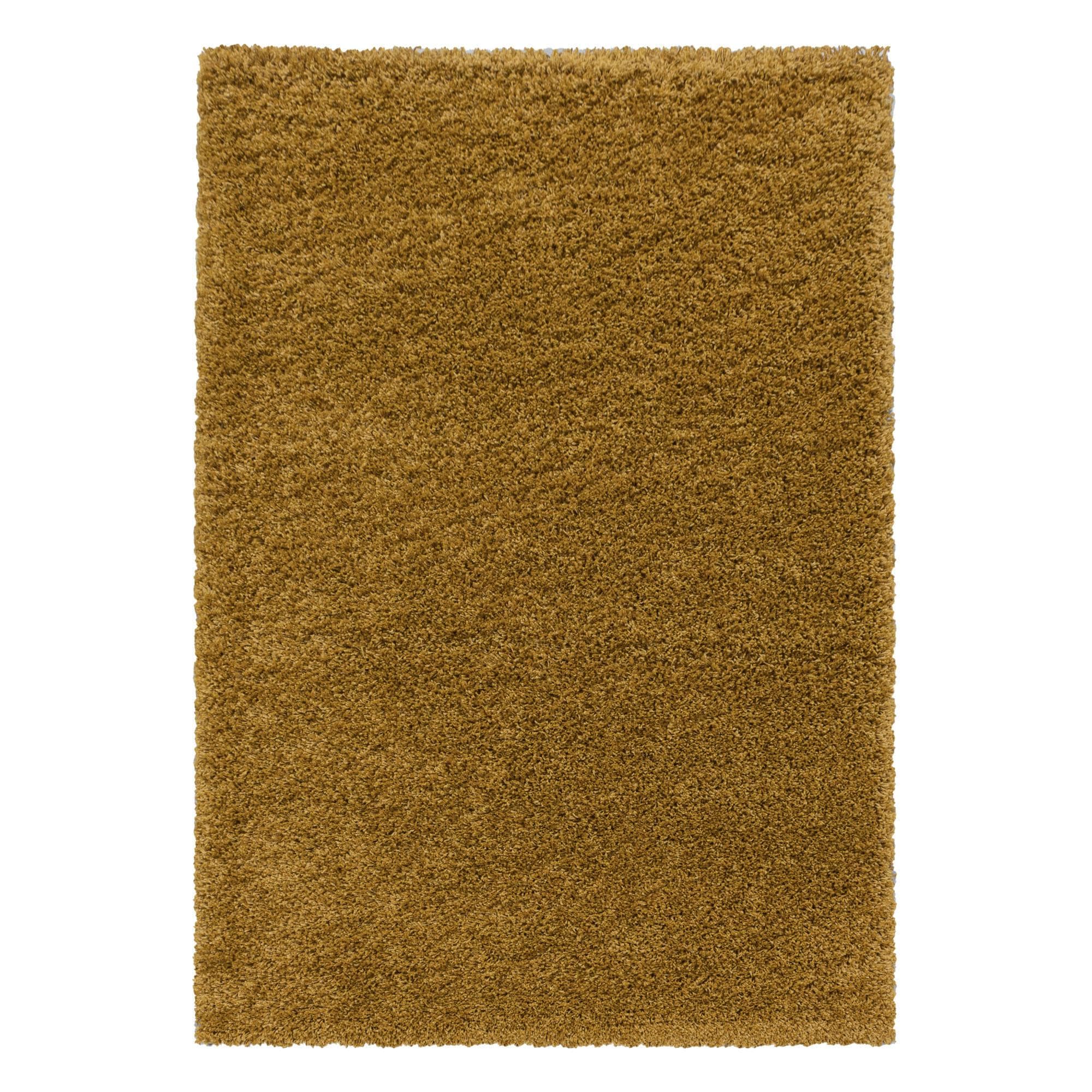 Ayyildiz Teppiche Sydney Hochflor-Teppich Gold Uni Shaggy