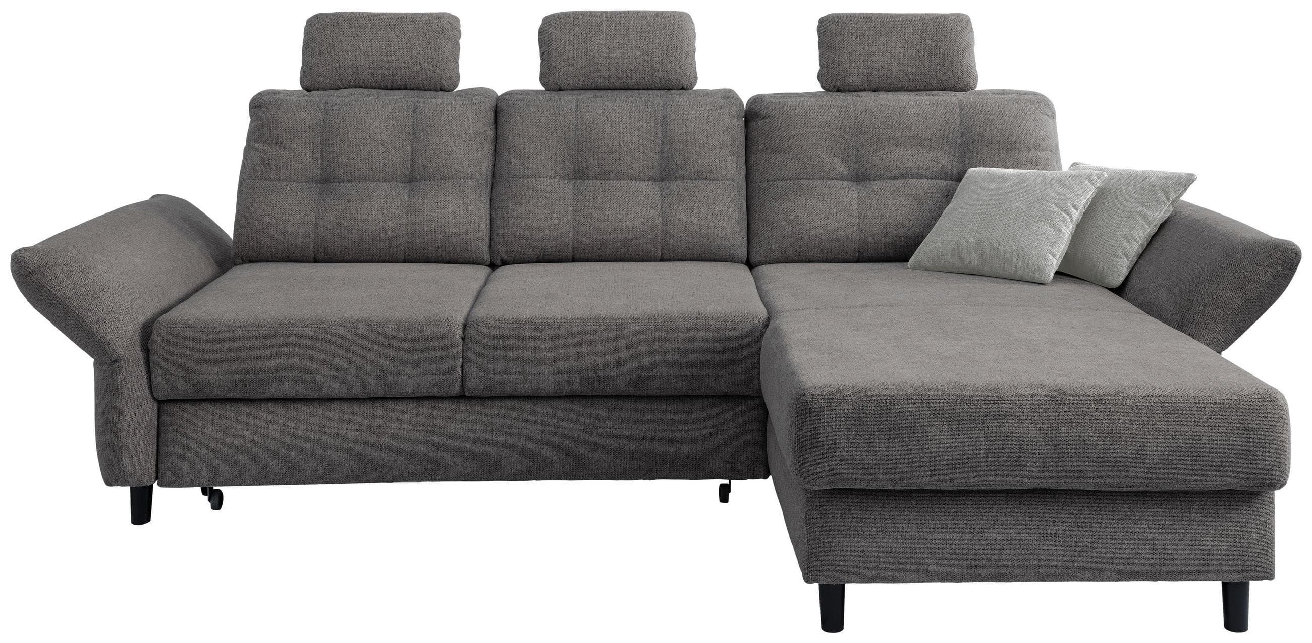 Wohnlandschaft Brizzini Graubraun Chenille Mömax DE