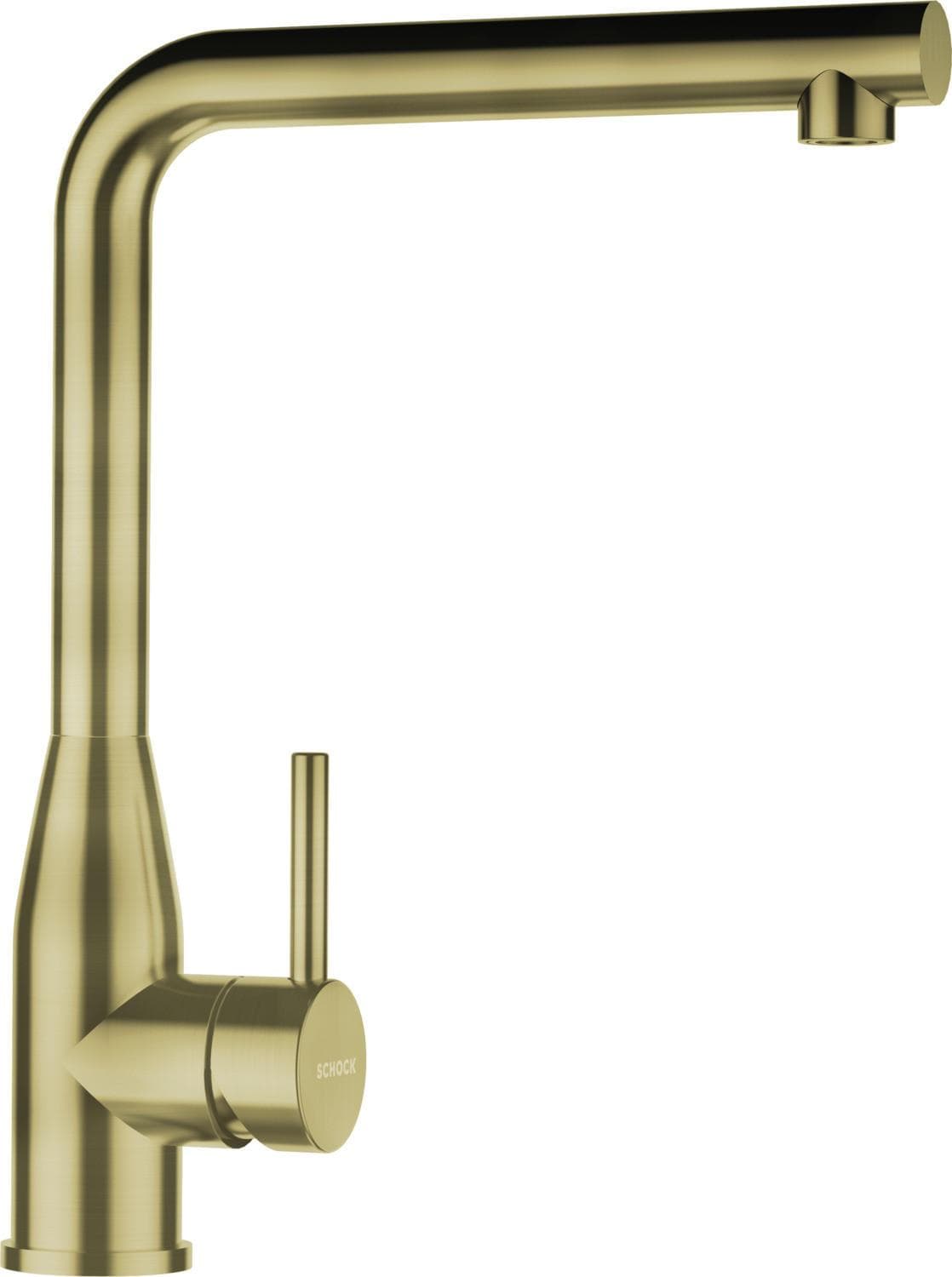 Küchenarmatur SCHOCK Keto White Gold Edelstahl Hochdruck Ausziehbar