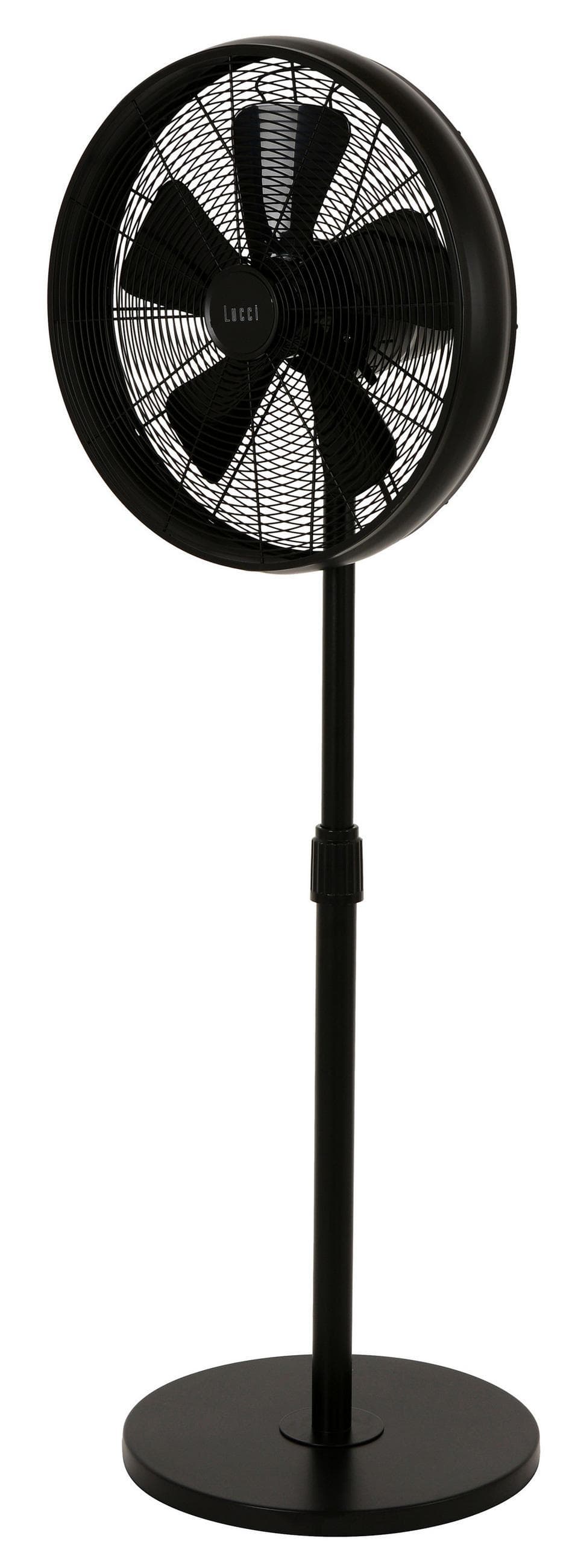 Standventilator PEDESTAL FAN Metall Schwarz 46 cm