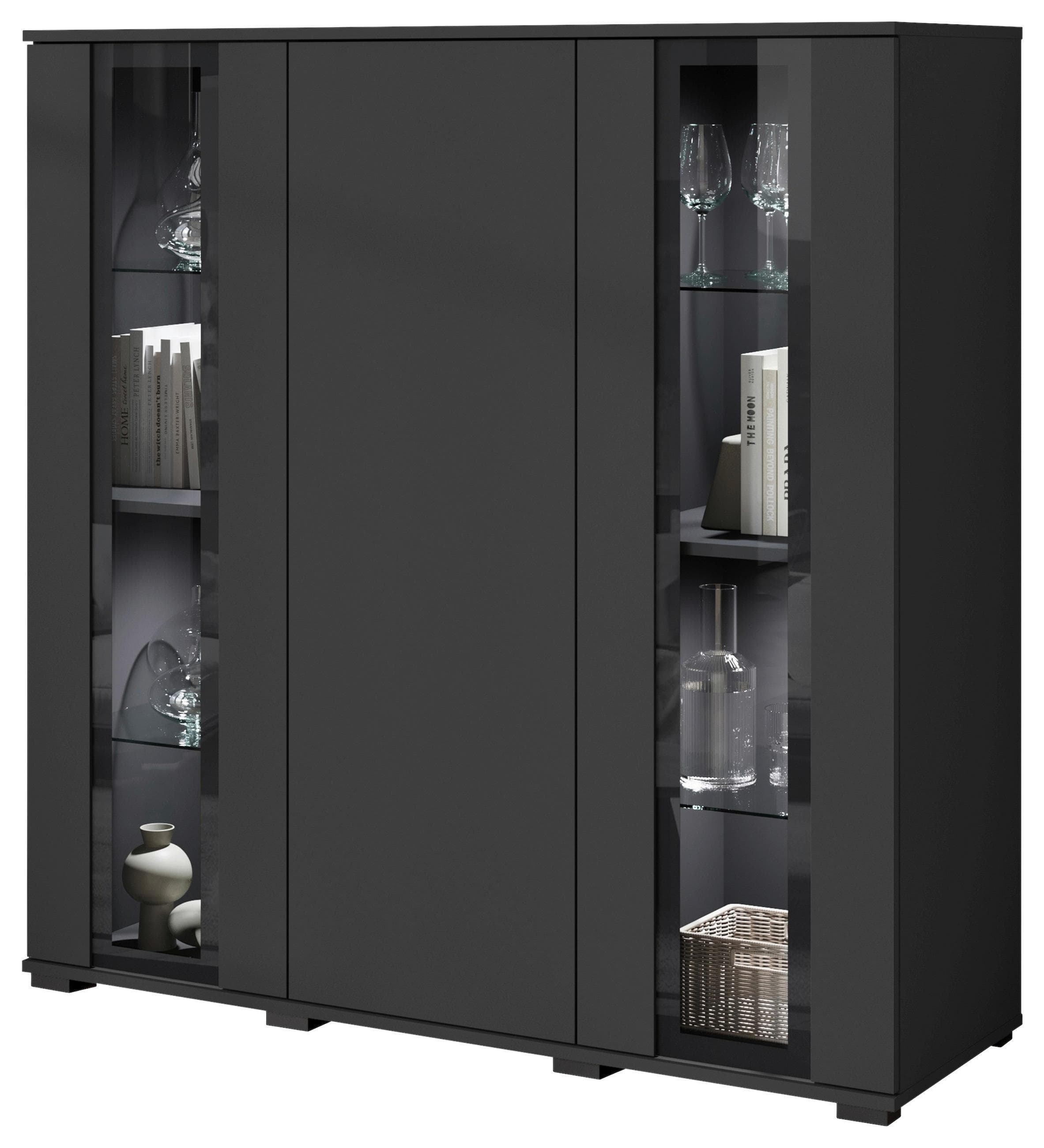Highboard Caro Schwarz