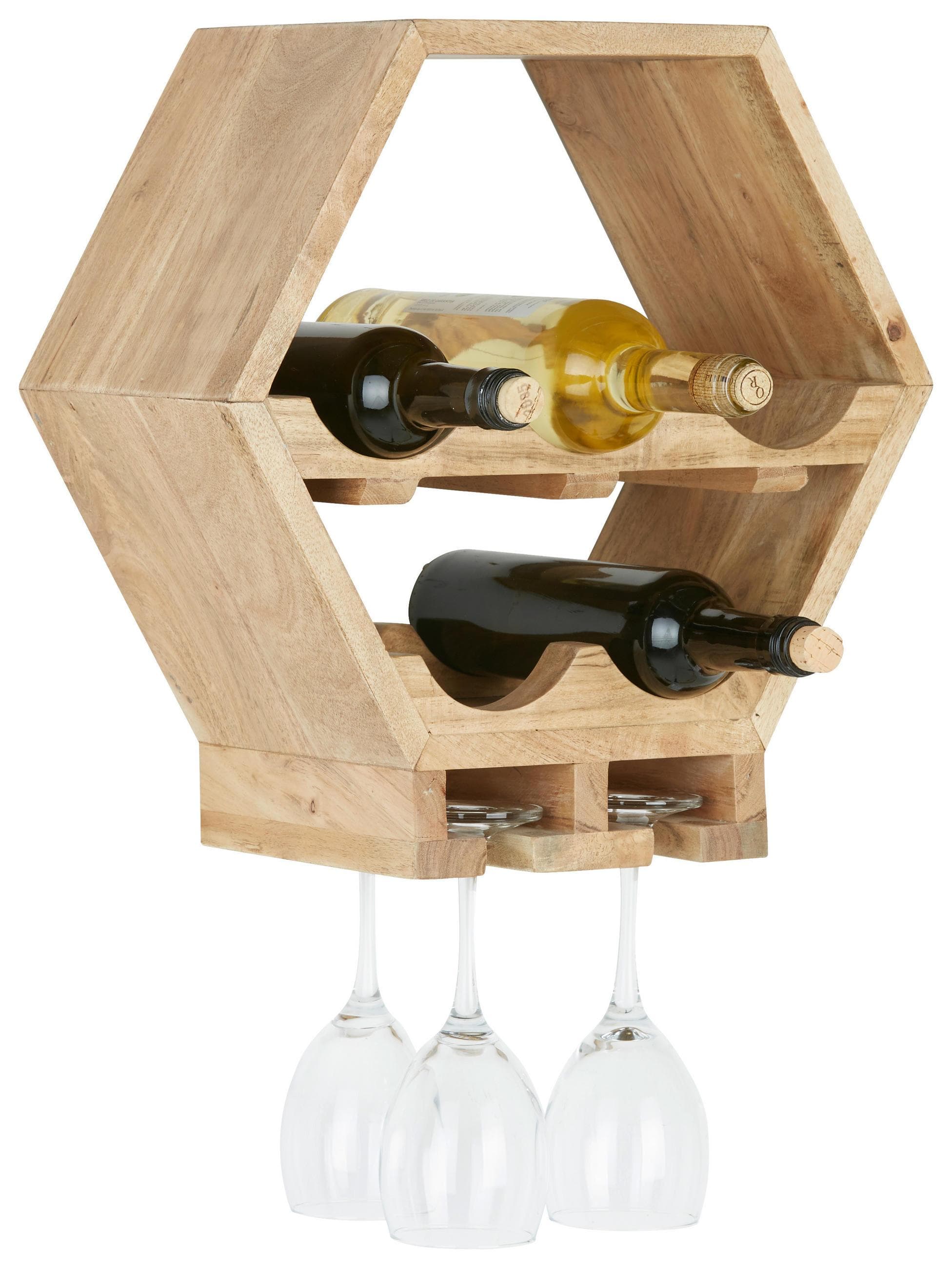 Weinregal aus Akazie Massiv Mömax