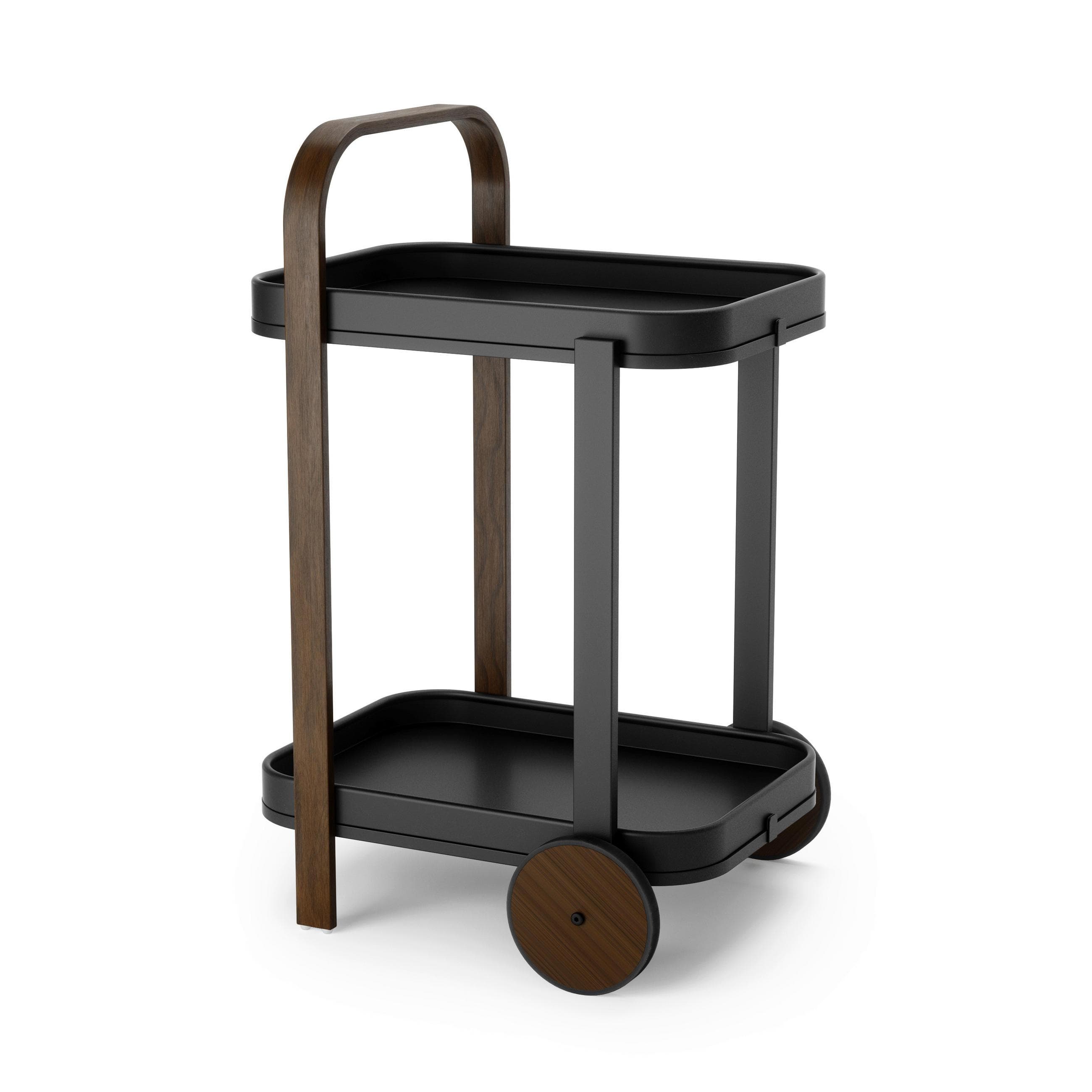 Umbra Bellwood Barwagen Schwarz/Walnuss 2 Etagen