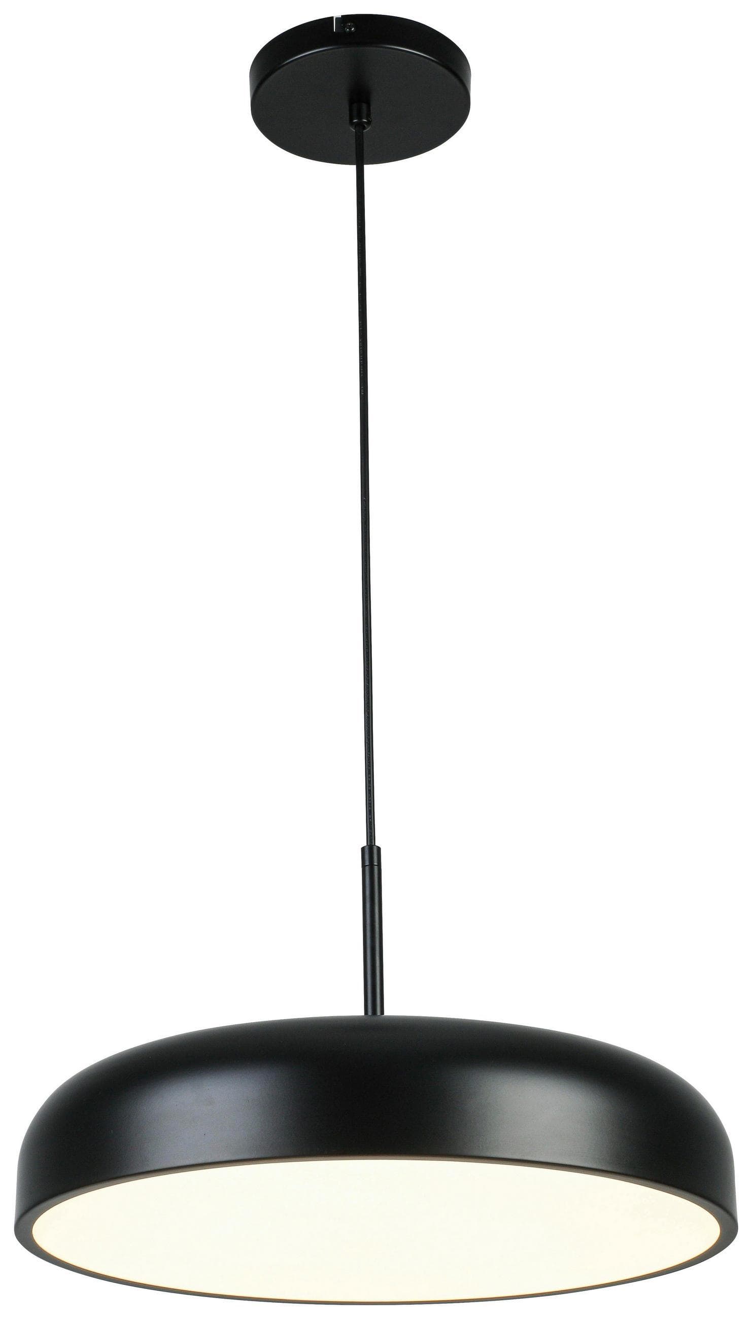 LED-Hängeleuchte Mike Schwarz/Weiß max. 36 Watt