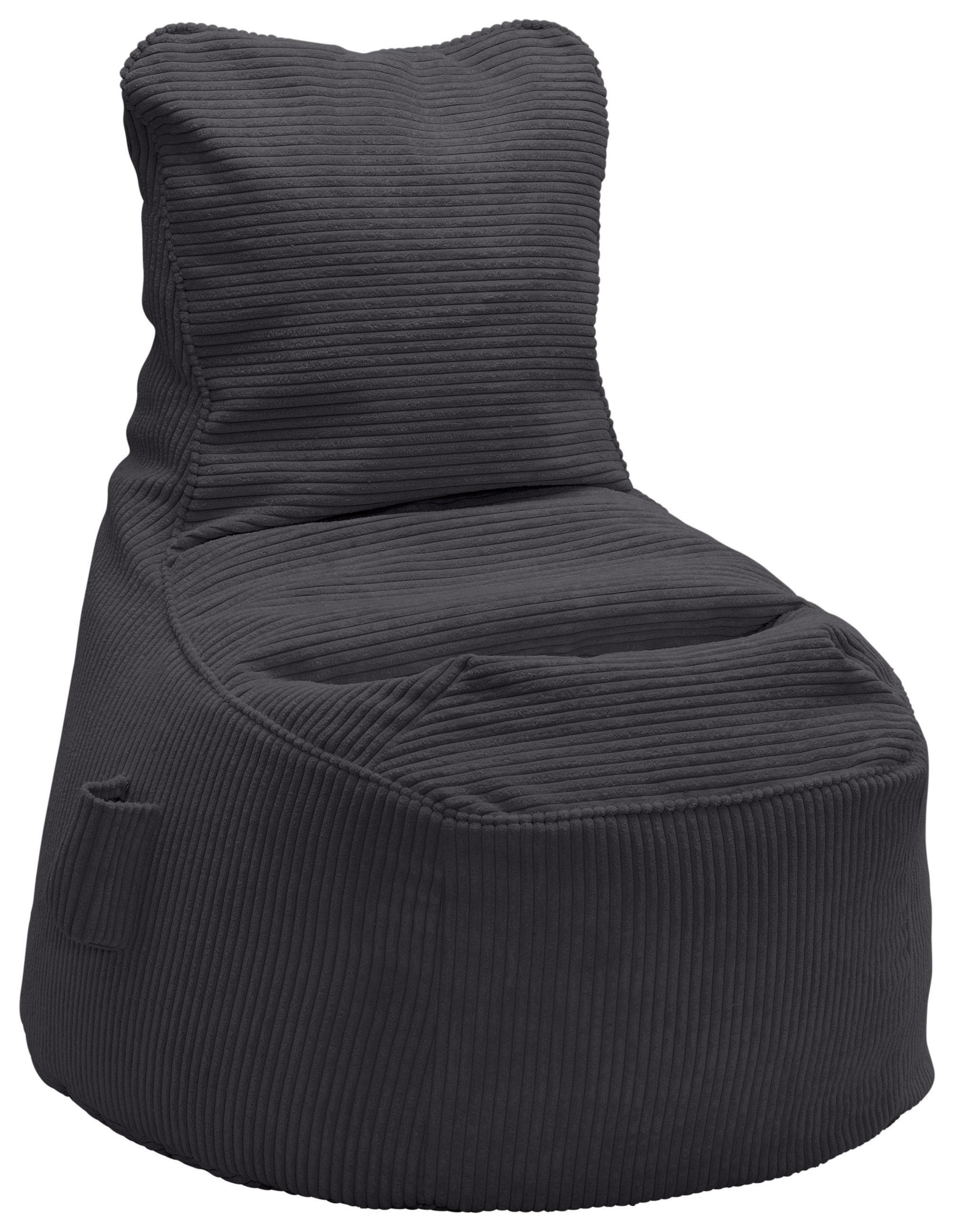 Sitzsack Cortona Cord Anthrazit Mömax DE
