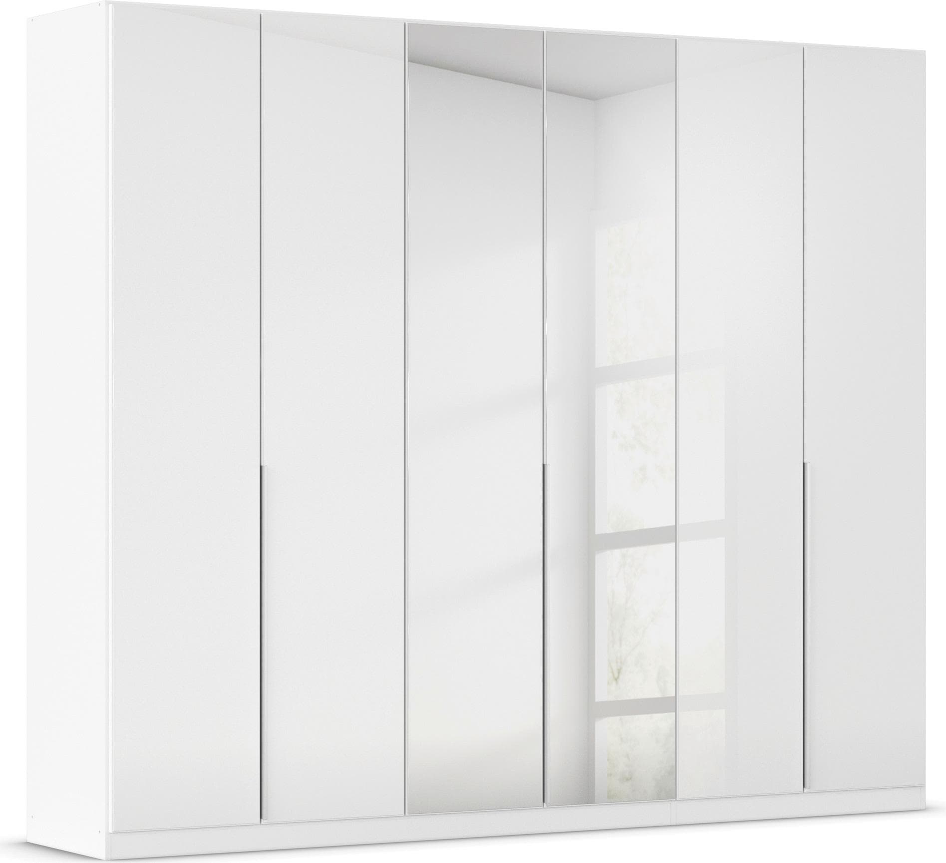 OTTO HOME Agordo Drehtürenschrank Weiß Glasfront