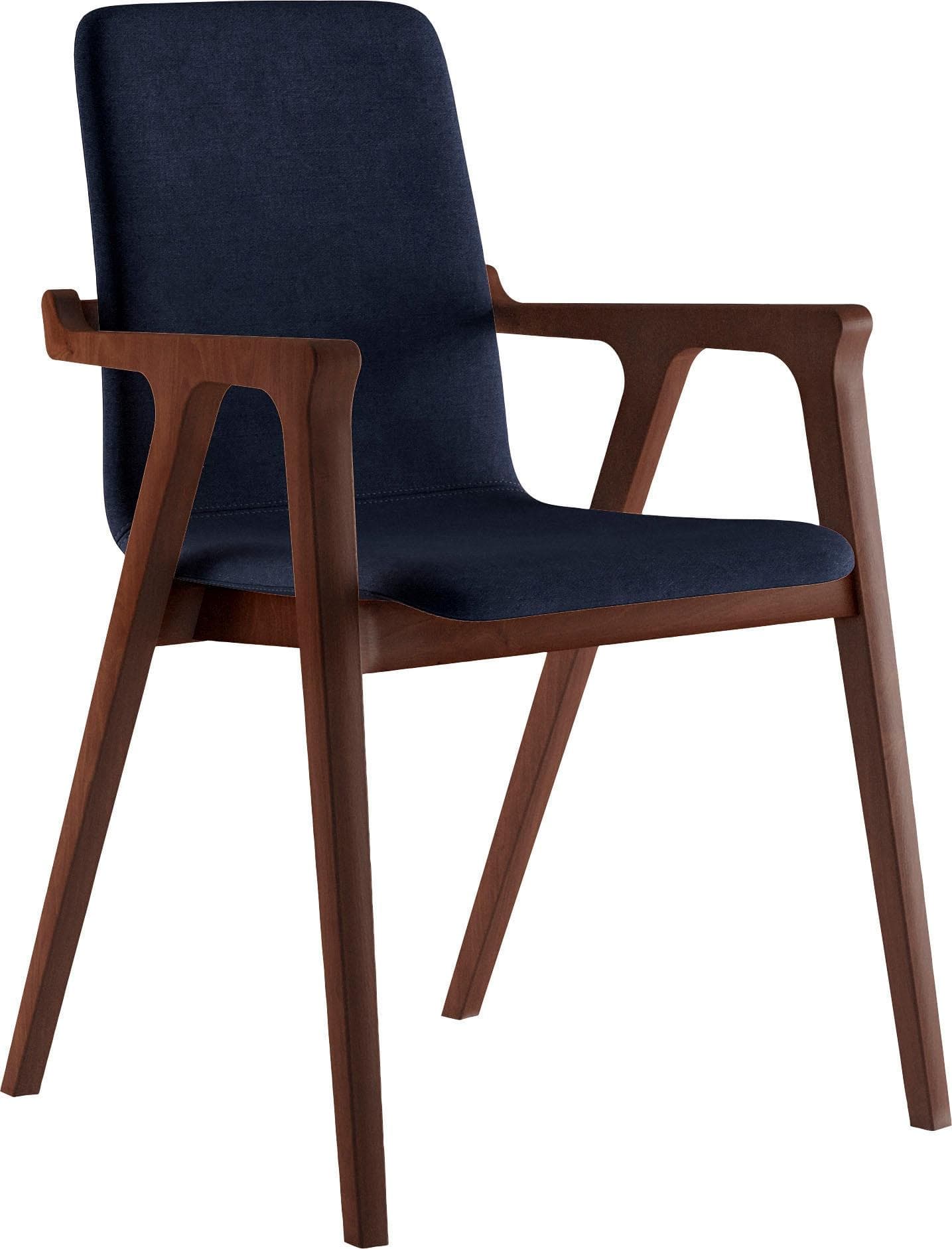 Home Affaire Armlehnstuhl AXA Jeans Blau Massivholz