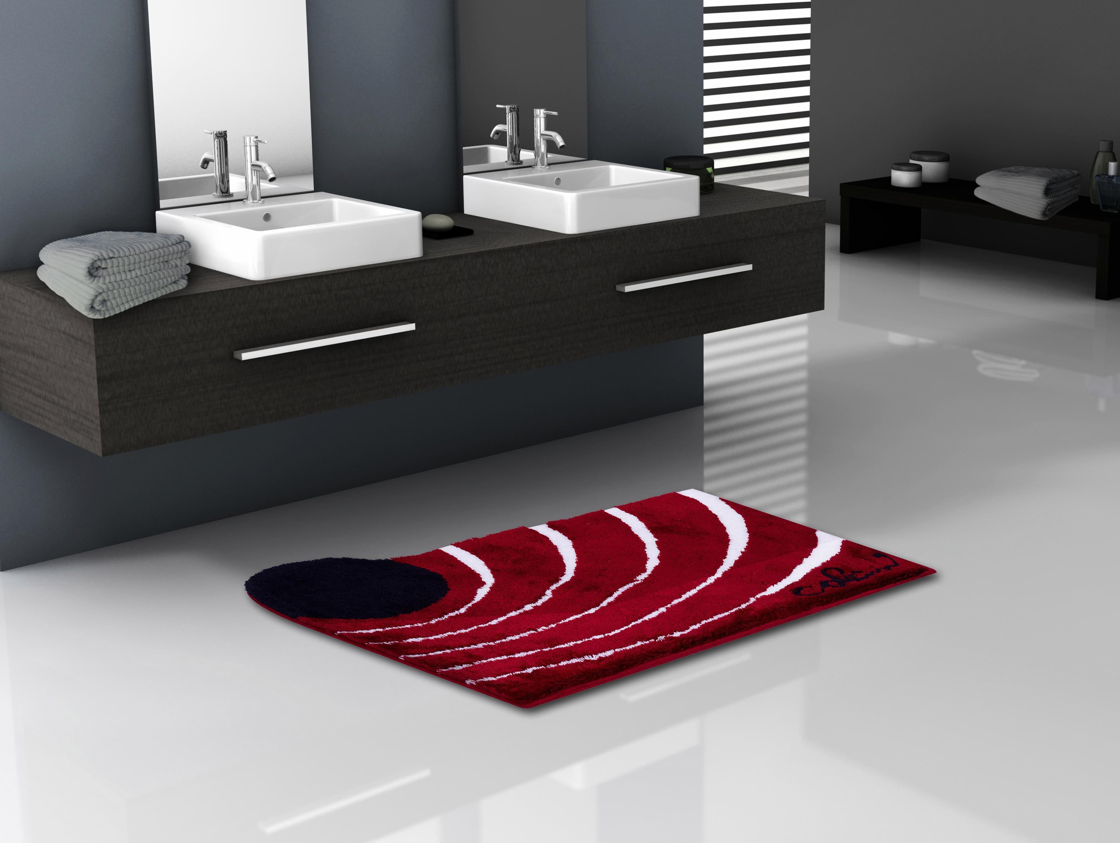 Badematte Colani 2 Rot Polyacryl