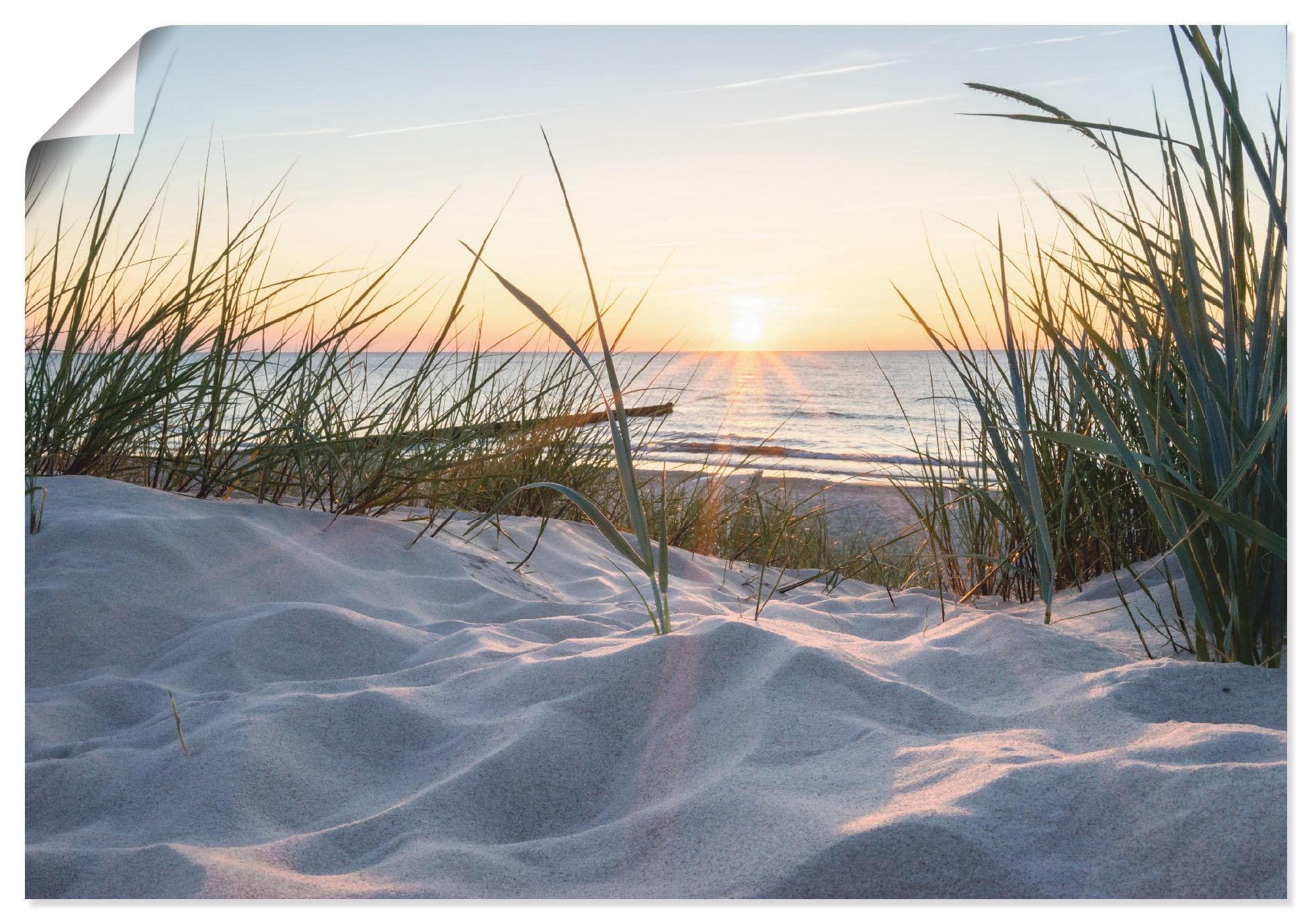 Artland Ostseestrand Strand Wandbild Leinwandbild Poster