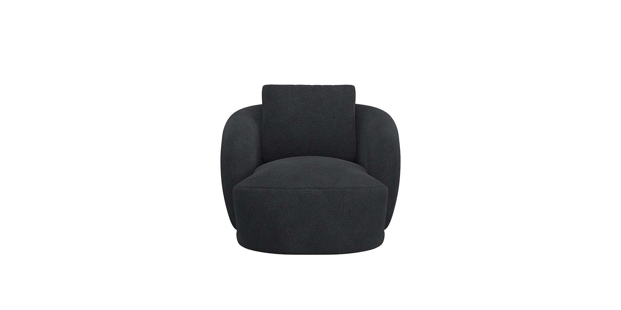 FLEXLUX Sessel Torino Grau Drehbar Modern
