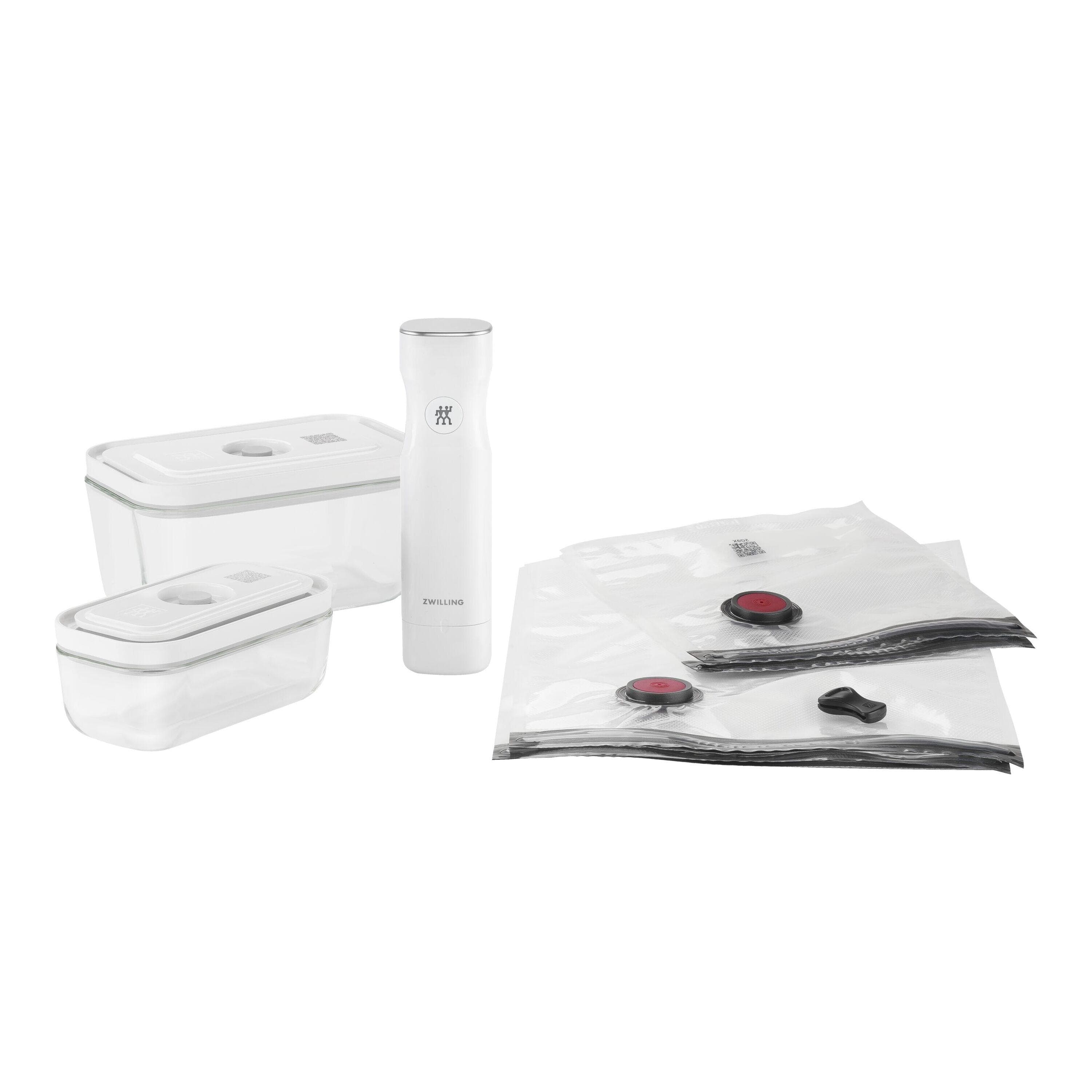 ZWILLING Fresh & Save Vakuum Starter Set Glas 7-tlg. Weiß