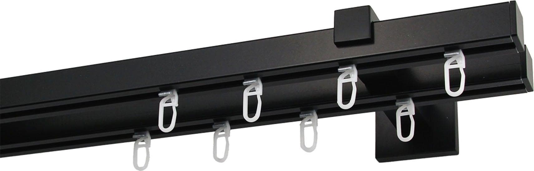 Gardinenstange GARESA Nora Schwarz Aluminium