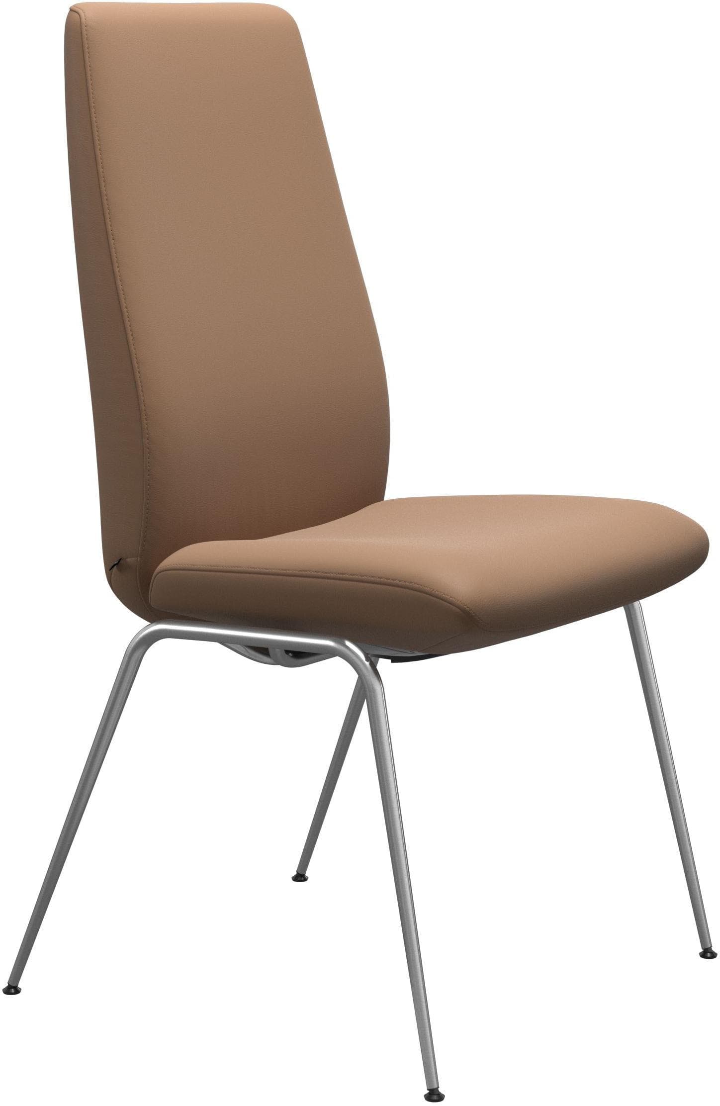 STRESSLESS Laurel Polsterstuhl Braun Leder Chrom Matt