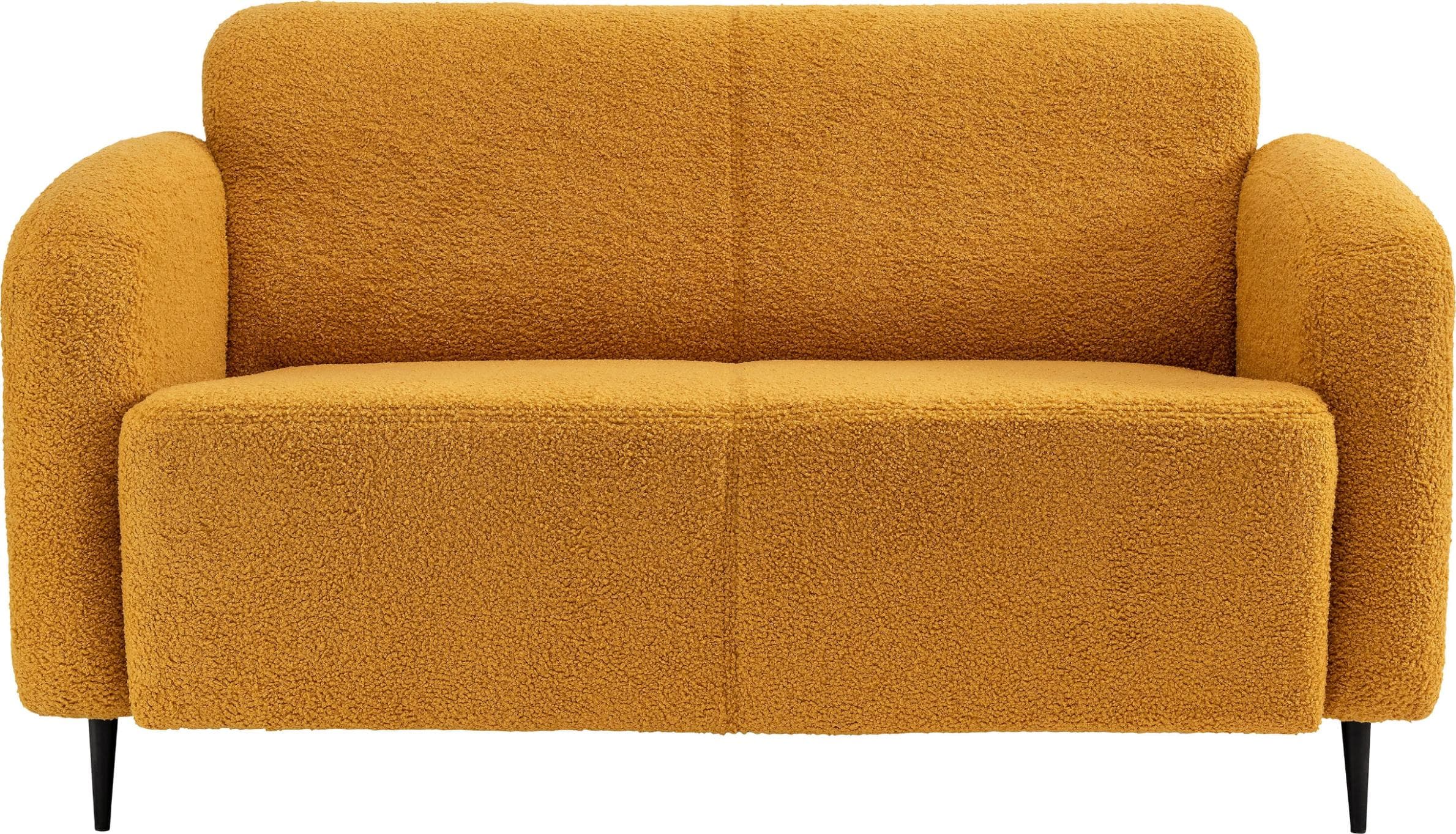 HOME AFFAIRE Sofa Marone 2-Sitzer Gelb Luxus-Microfaser