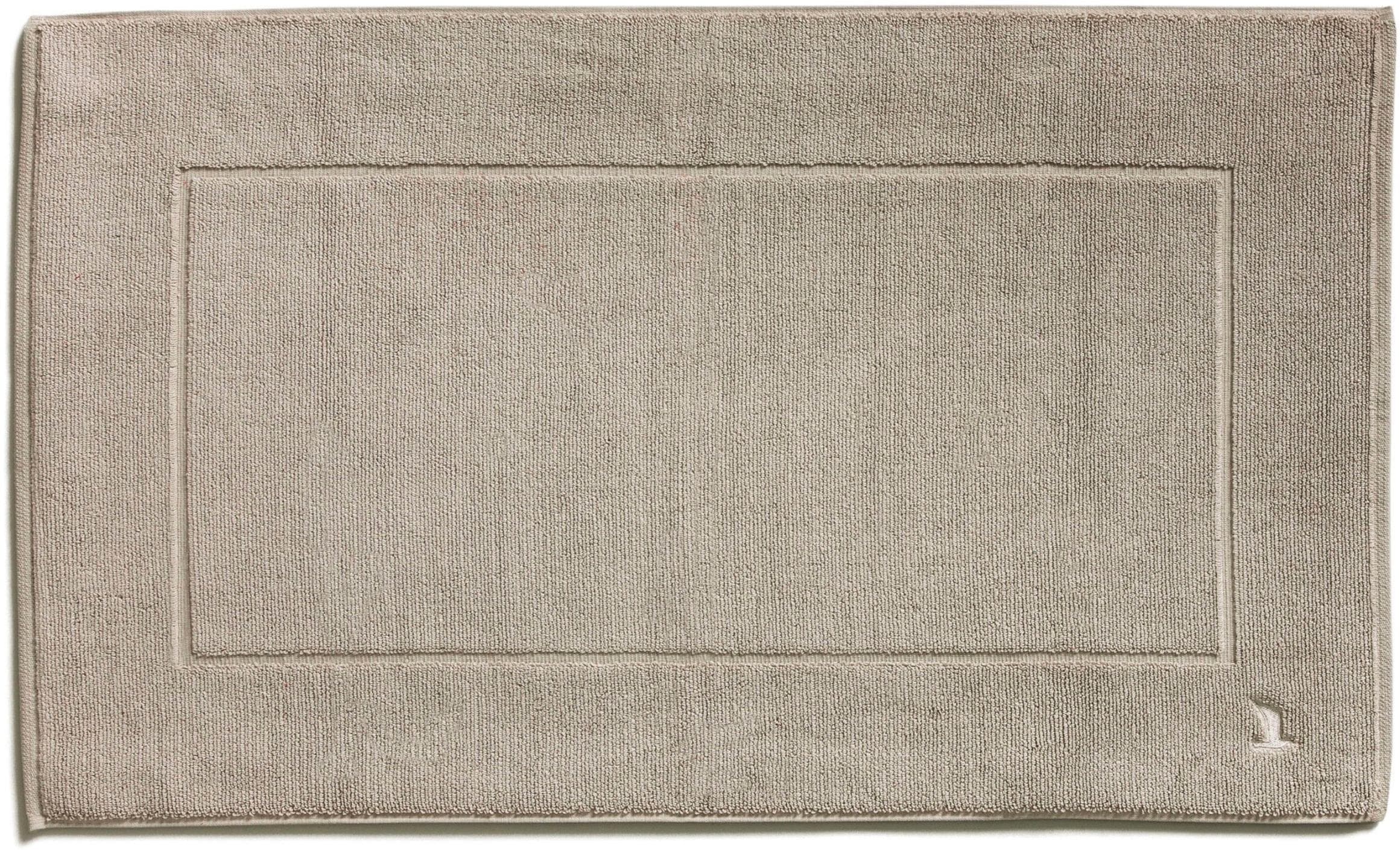 Sportliche Badematte aus Baumwolle, weiß