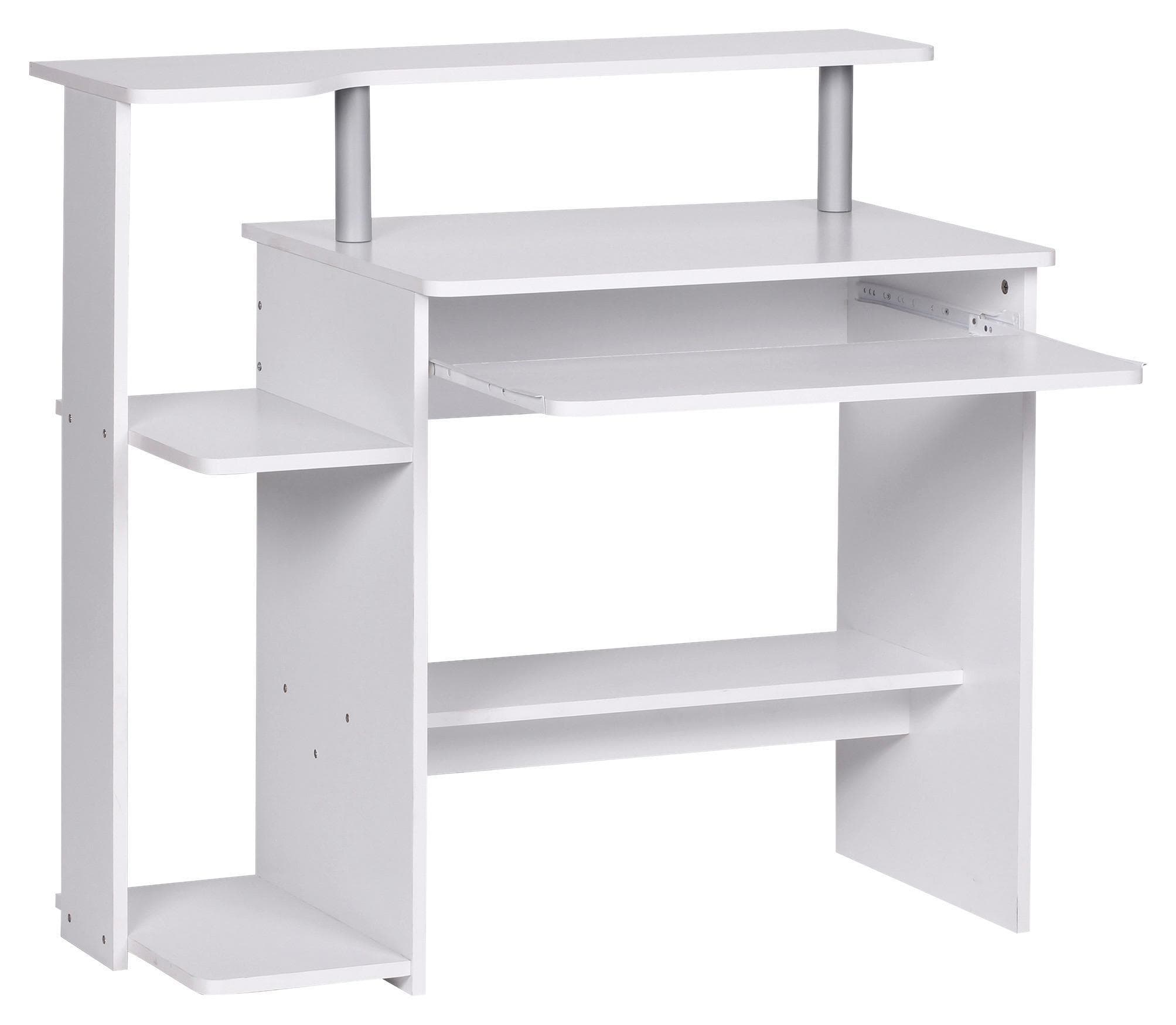 Computertisch Weiß ca. 94x49x91 cm
