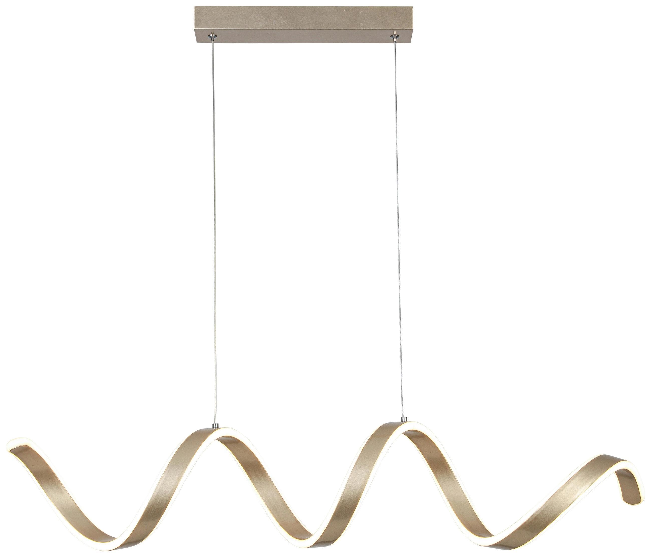 LED-Hängeleuchte Chamo Champagner max. 24 Watt