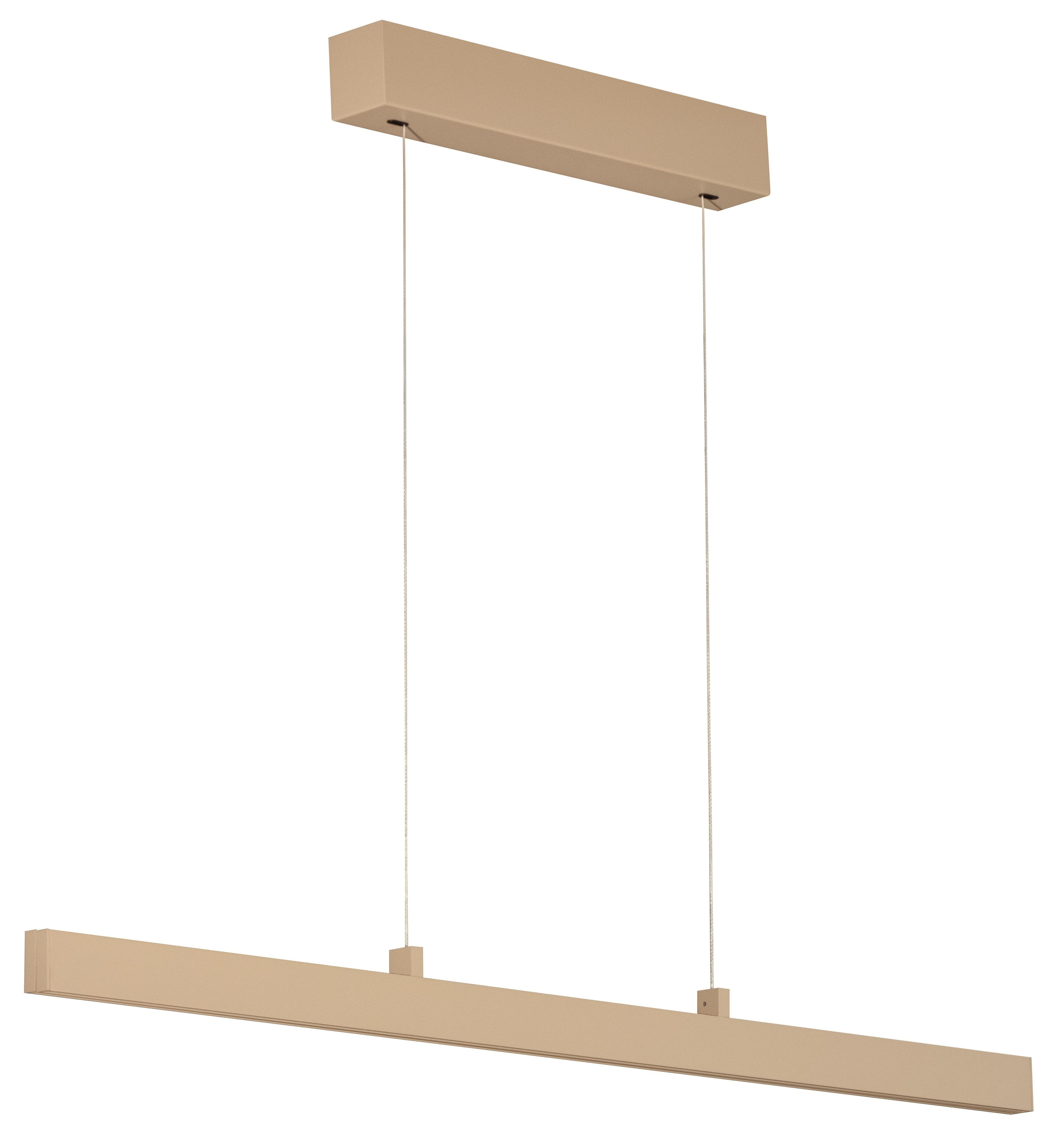 LED-Hängelampe Vayana 114 cm Sandfarben Metall CCT