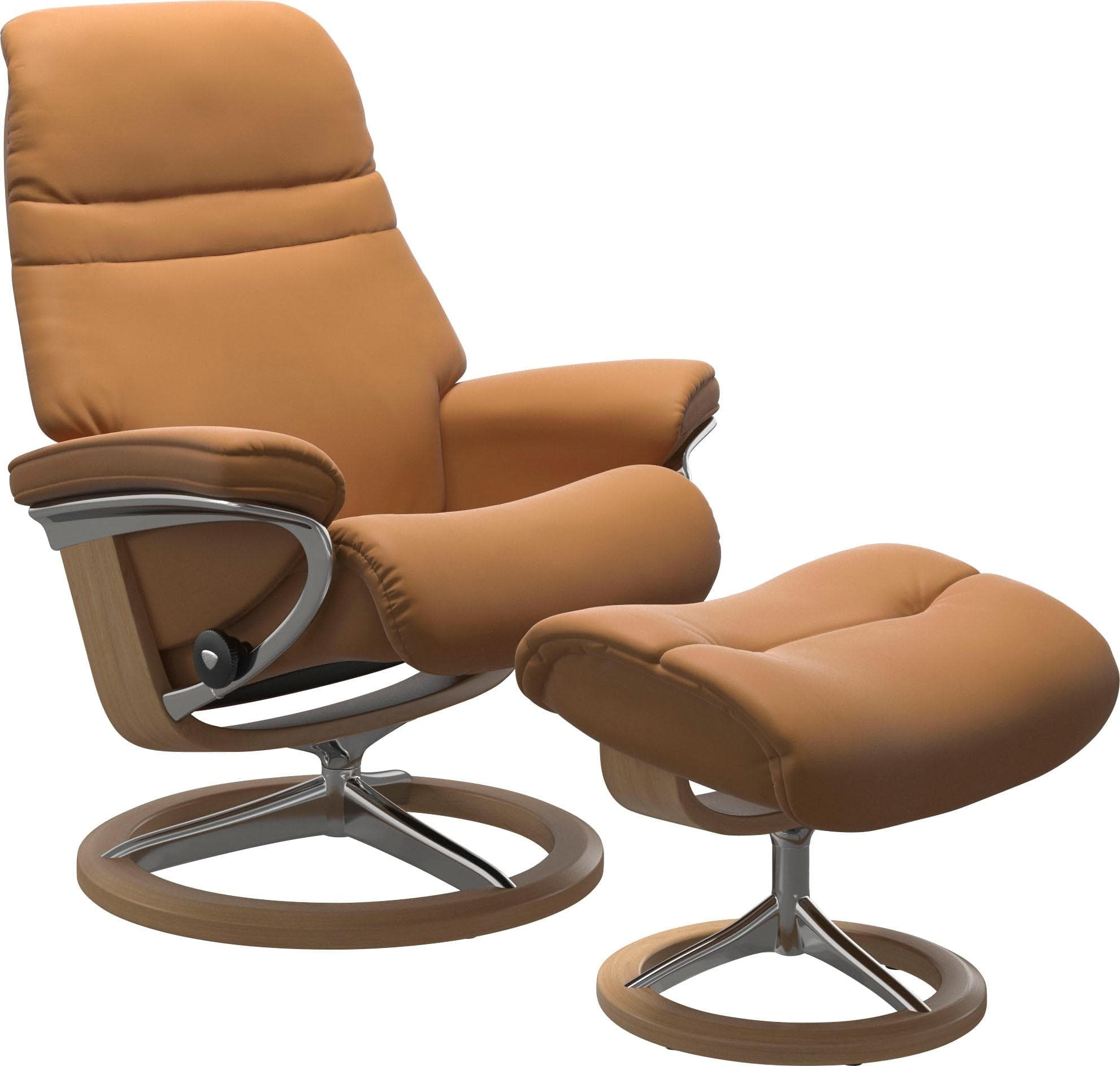 STRESSLESS Sunrise Relaxsessel Braun Leder Signature Base
