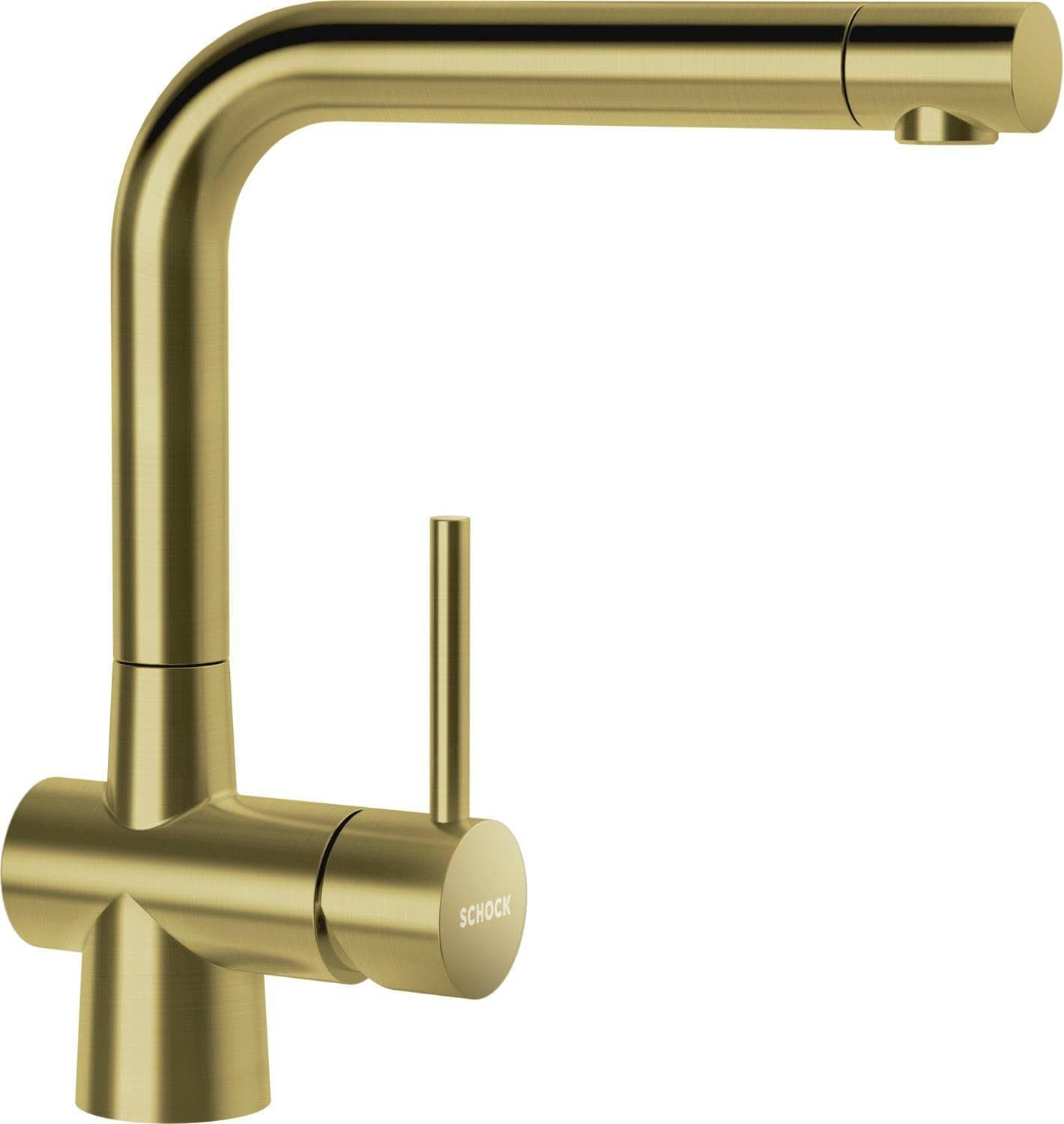 Küchenarmatur SCHOCK LAIOS FA Weißgold Edelstahl 360°