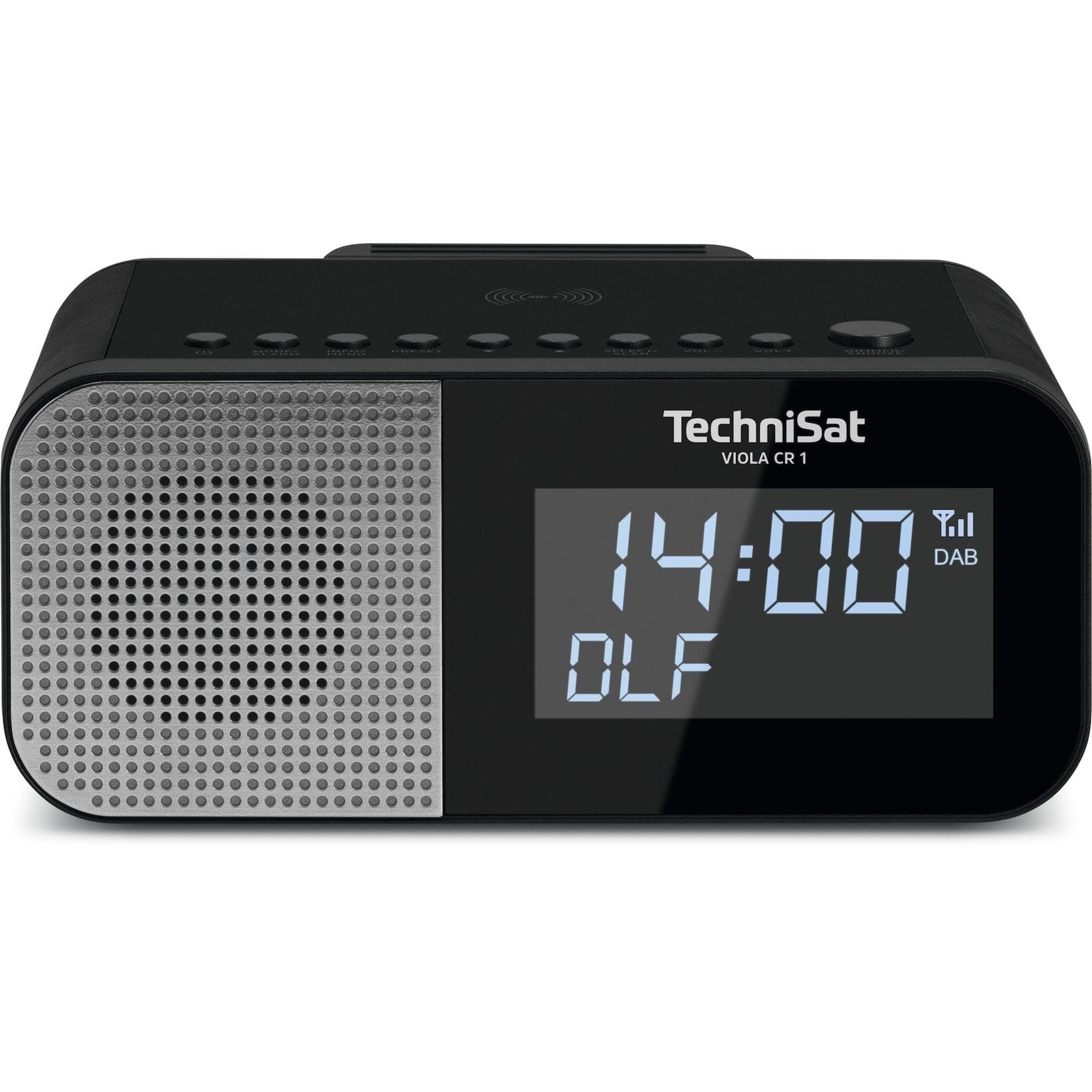 TechniSat Radiowecker VIOLA CR 1 Wireless Charging Schwarz
