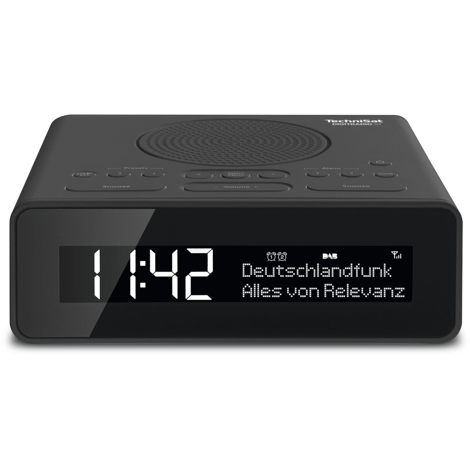 TechniSat DIGITRADIO 51 DAB+ & UKW Uhrenradio anthrazit