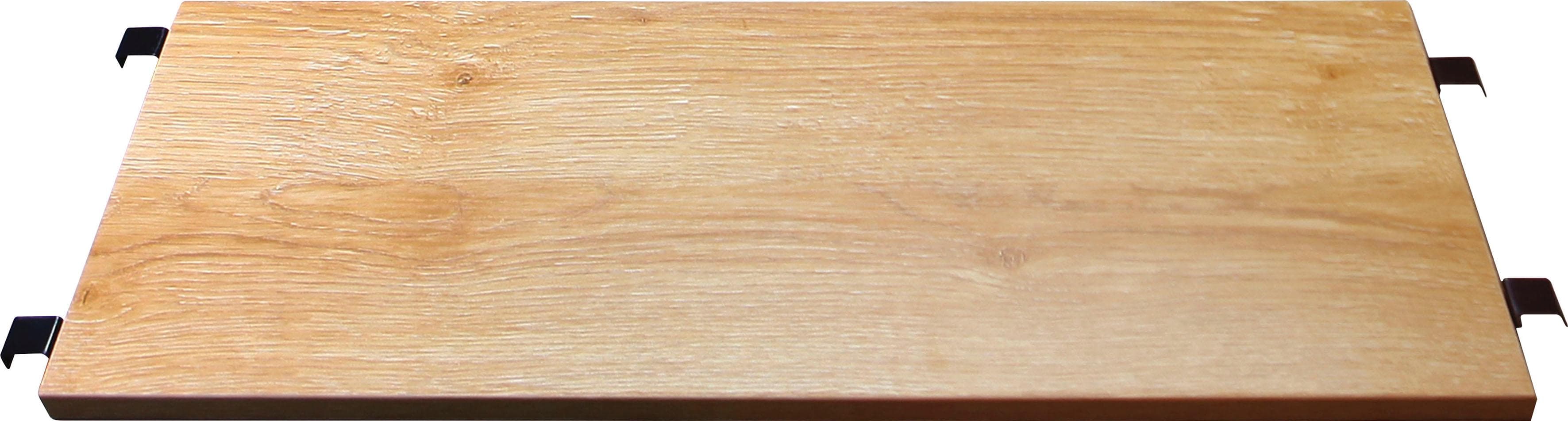 MÖBILIA Regaleinsatz Beige Natur MDF mit Akazien-Dekor