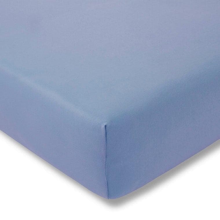 ESTELLA Spannbetttuch Zwirnjersey Hellblau 97% Baumwolle