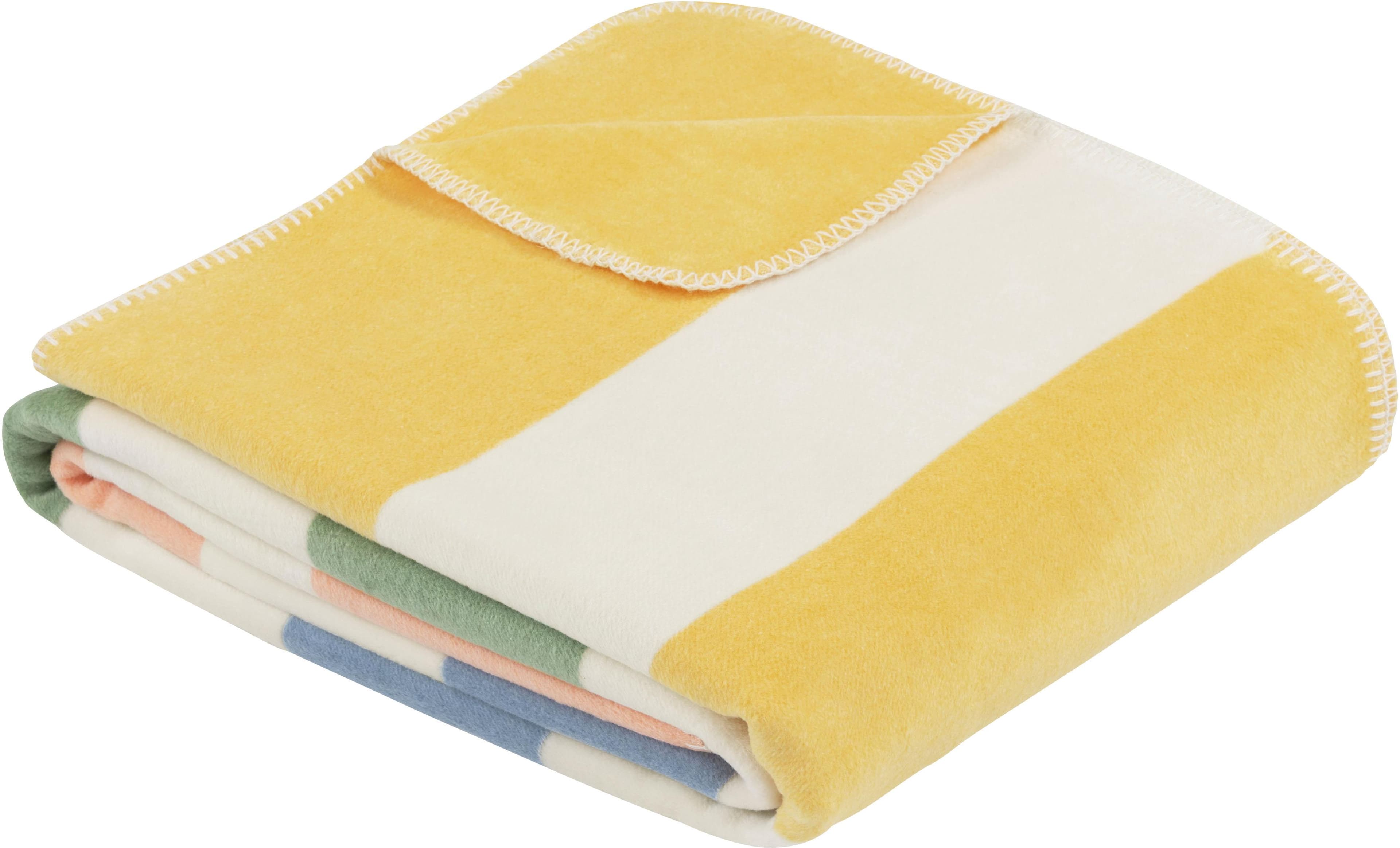 Wohndecke IBENA Haifa Mehrfarbig Baumwolle Polyacryl Polyester