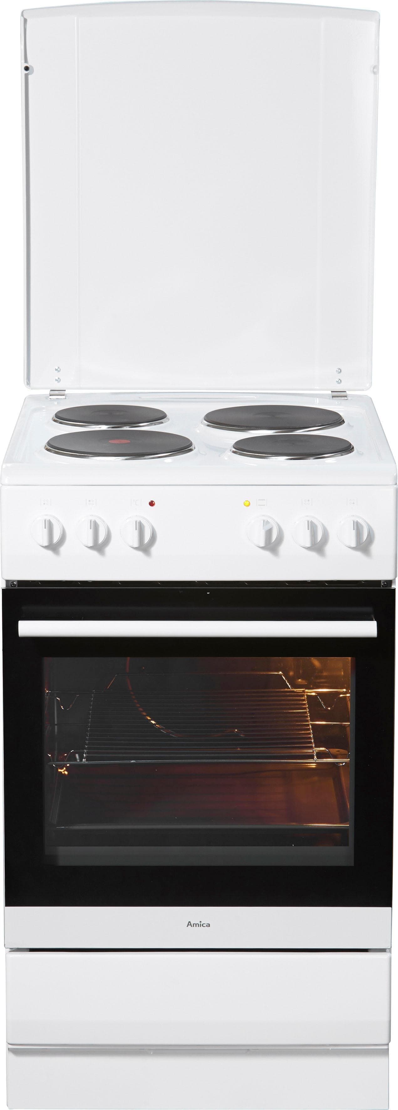 AMICA Platten-Standherd SHE 11555 W Energieeffizienz A Weiß