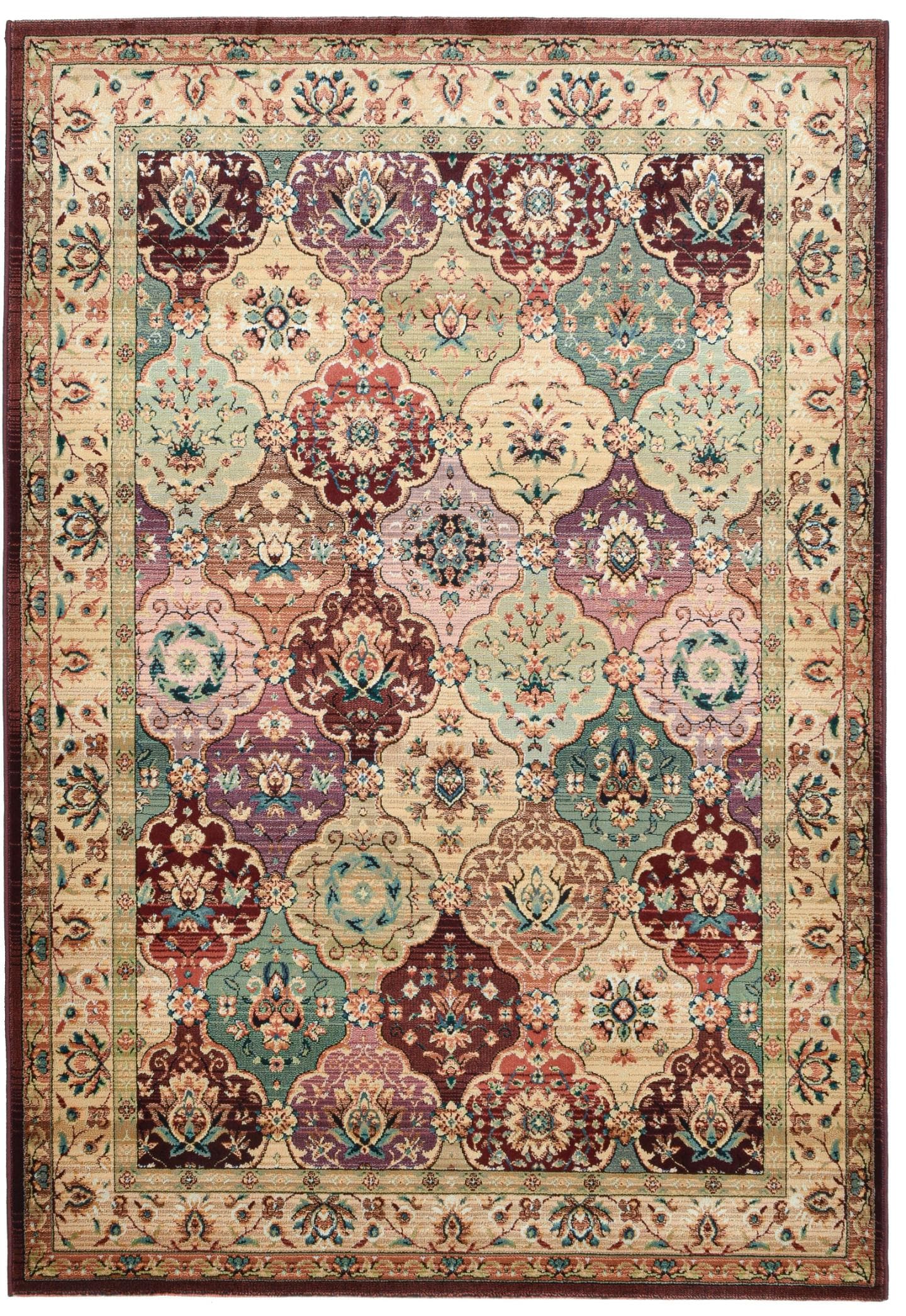 Roter Teppich mit Orient-Optik, Kunstfaser, 60x90 cm