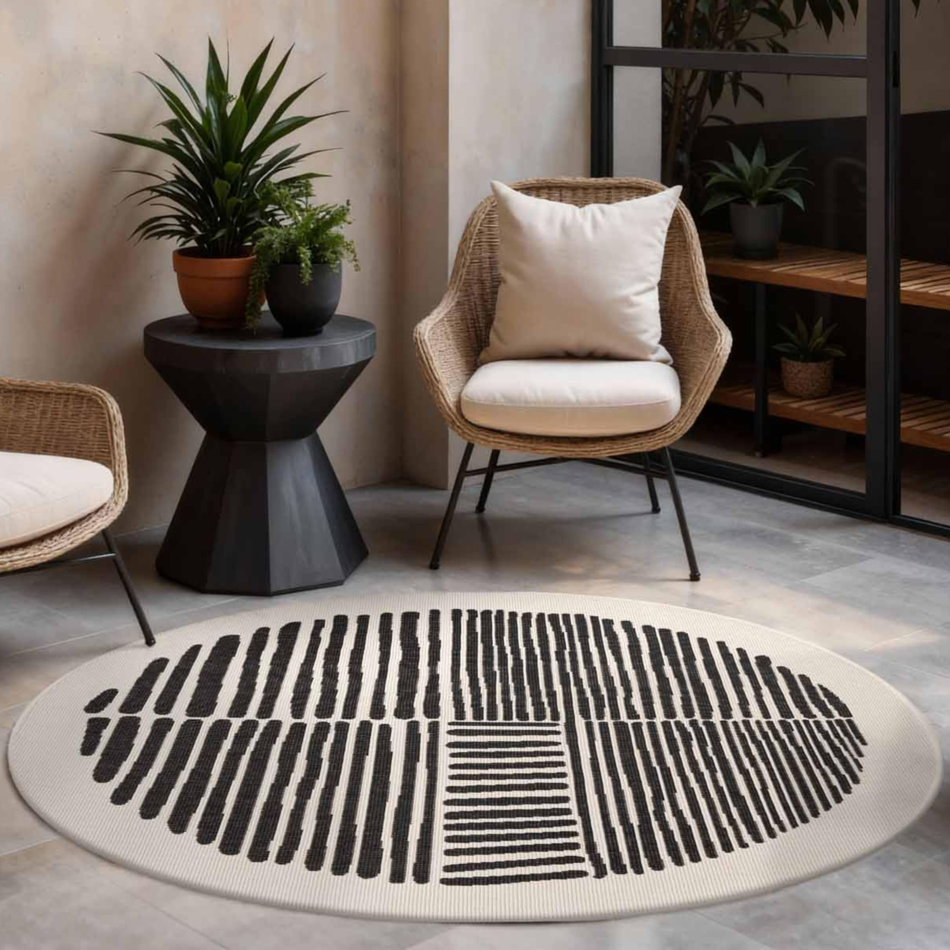 Ted Baker Teppich Bounds Schwarz Weiß Designteppich