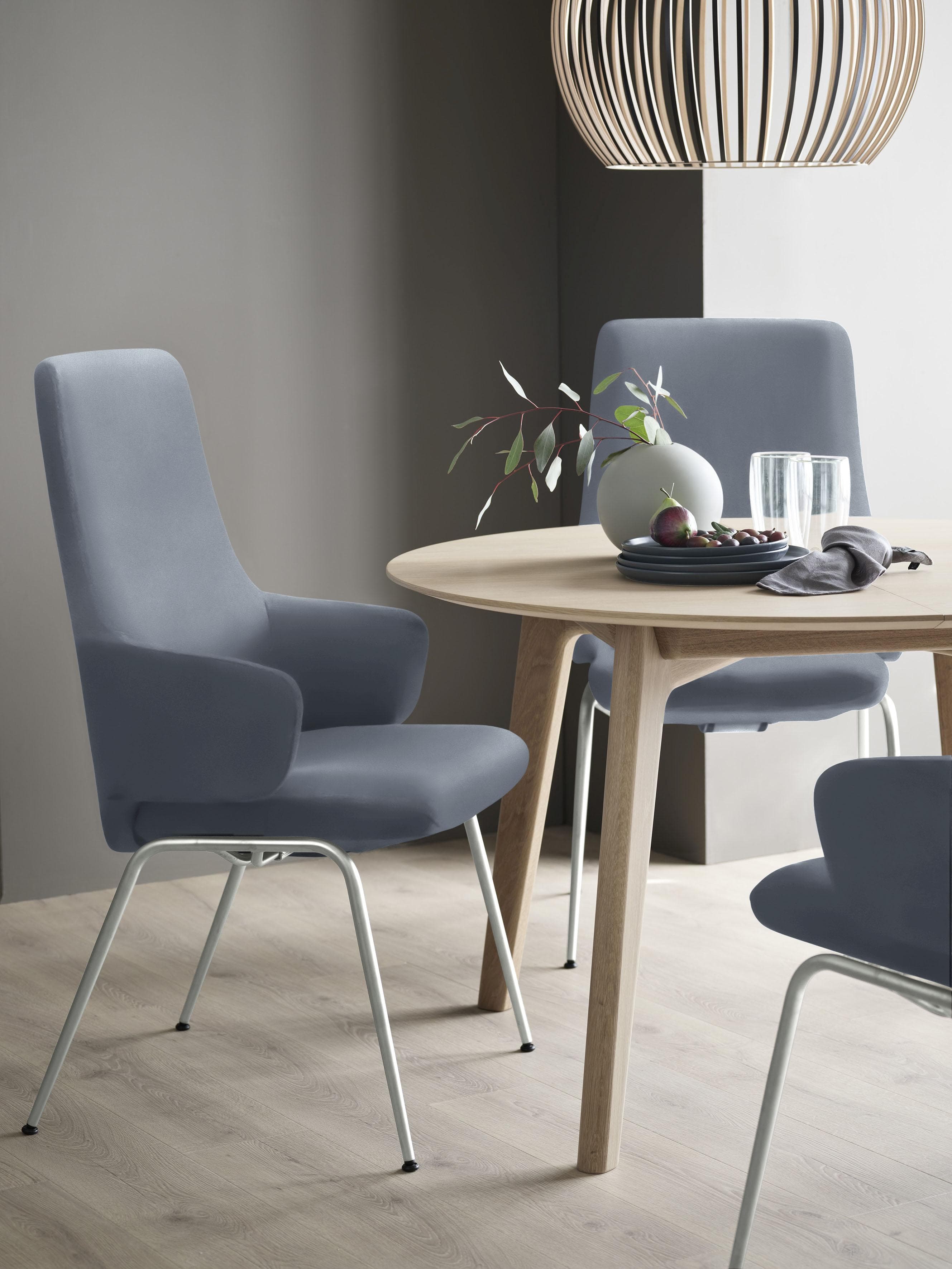 Stressless Laurel Polsterstuhl Blau Leder PALOMA Schwarz Matt