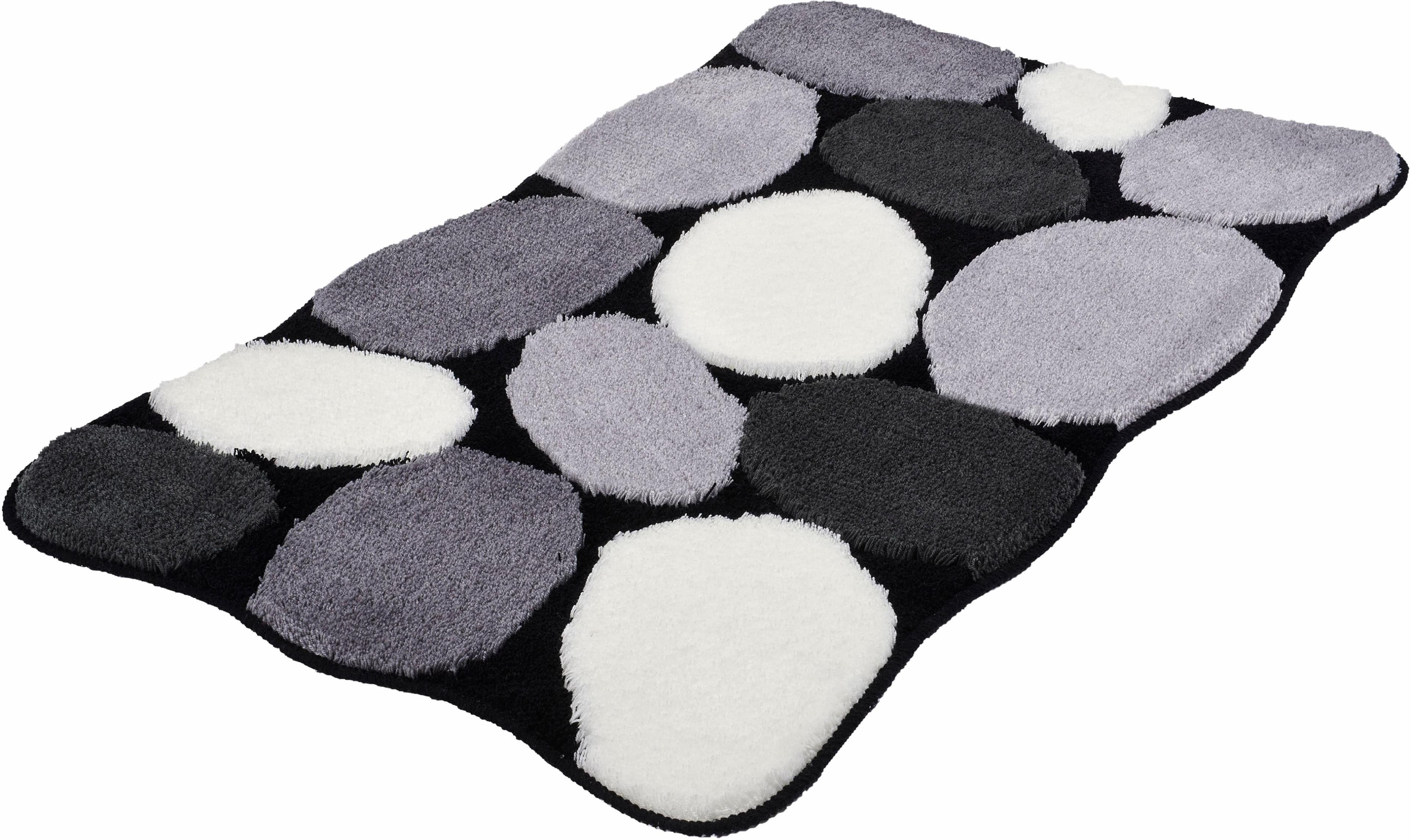 Badematte Kleine Wolke Stone Gr. 3 Schwarz Stein-Optik