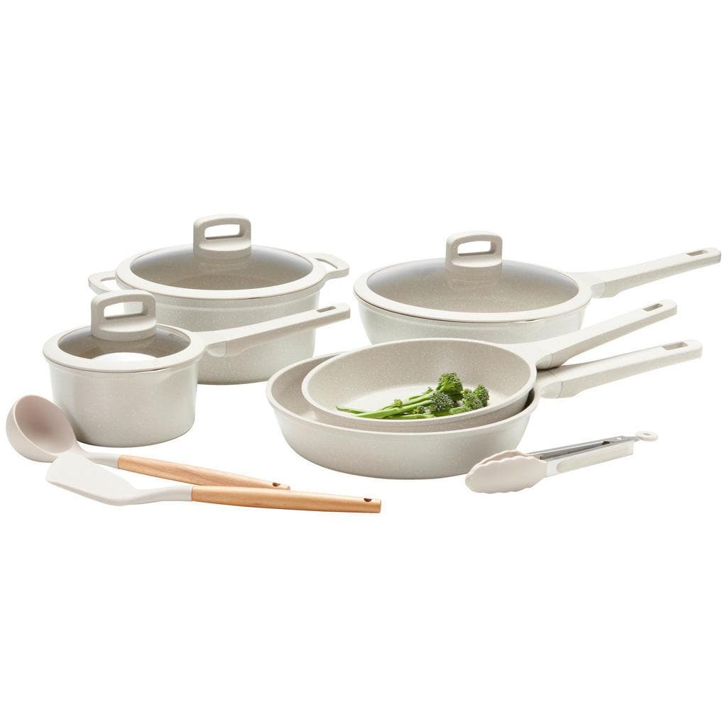 Homeware Profession. Kochtopfset 8-teilig Beige Aluminium