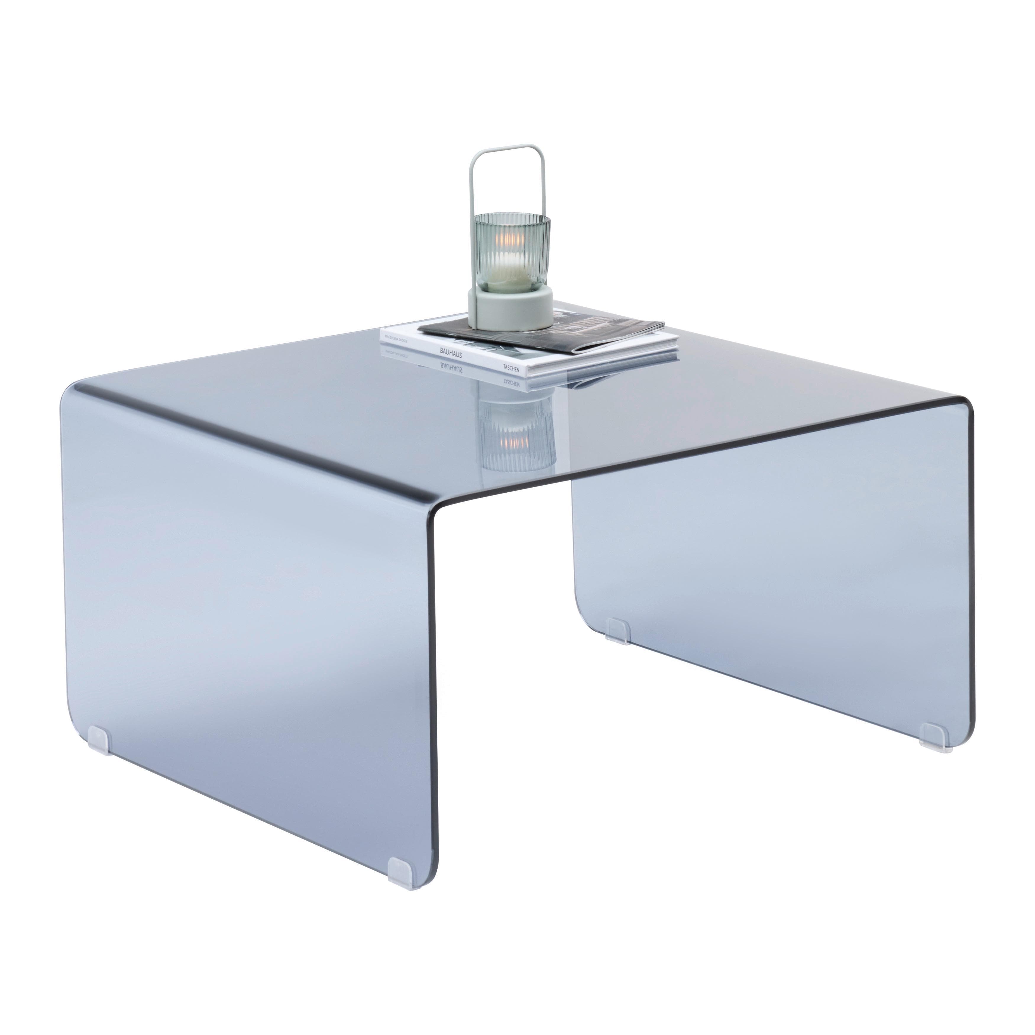 Couchtisch Wing Grauglas Moderner Wohnzimmertisch