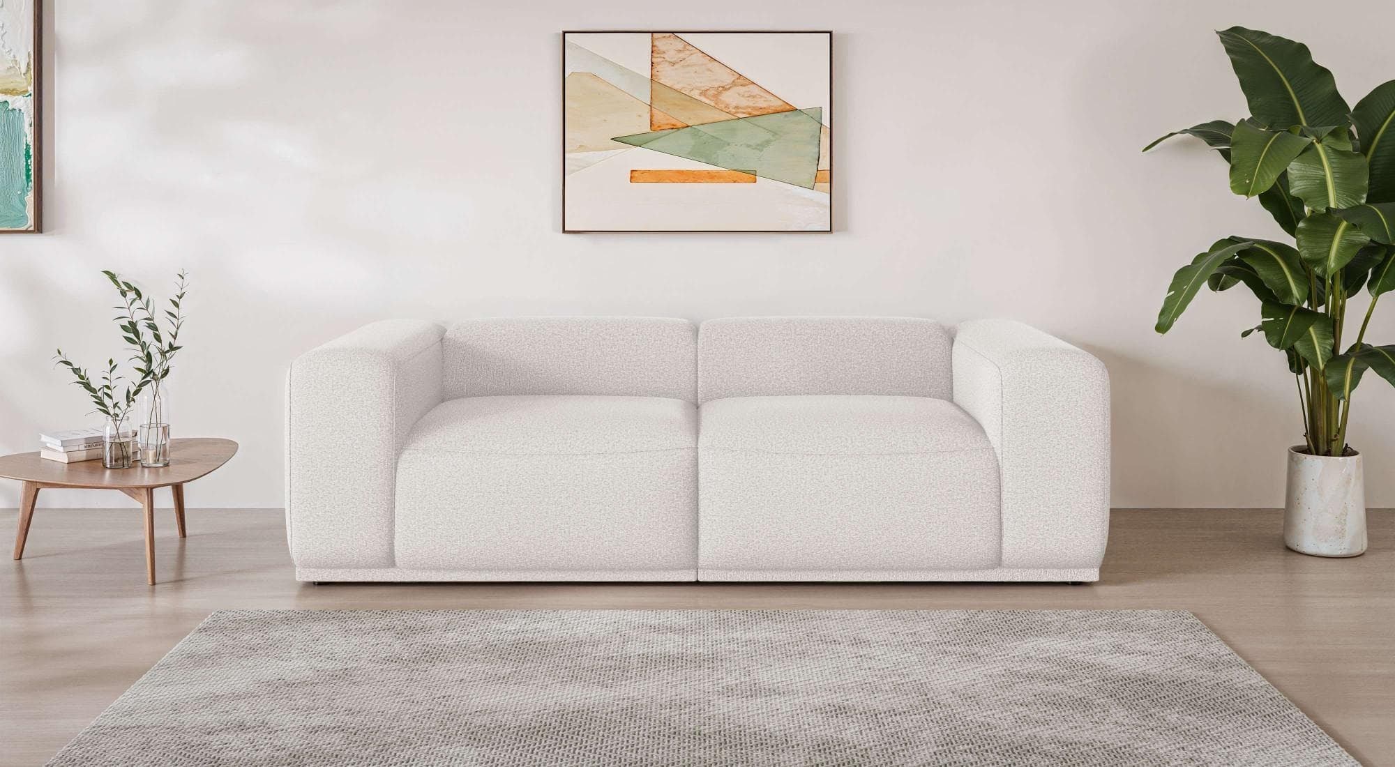 s.Oliver Emmerik Designersofa 3-Sitzer Wellenfederung Chenille