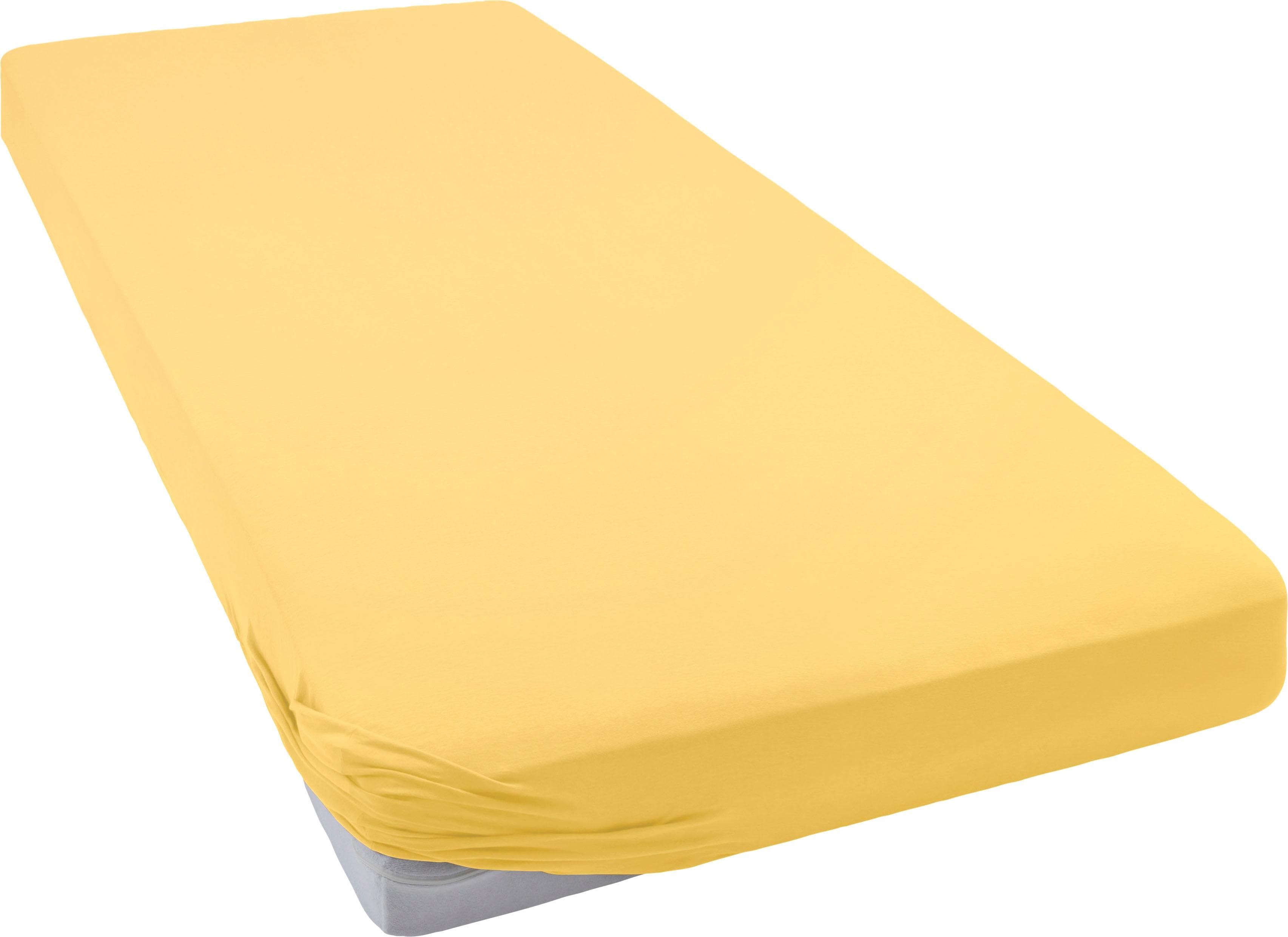 Bellana Spannbettlaken Mako-Jersey 100% Baumwolle Beige