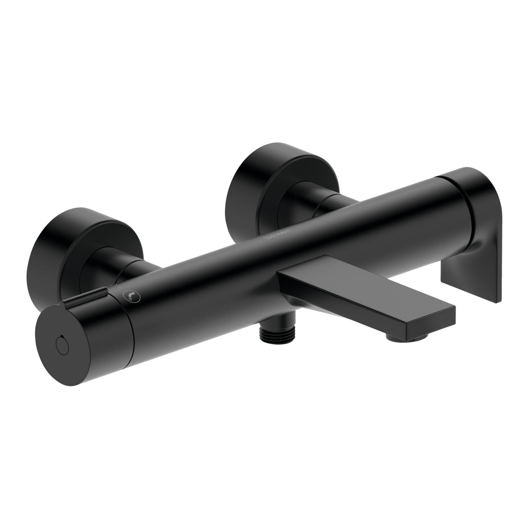 Duravit Tulum Wannenarmatur TU5230000046 Aufputz, S-Anschlüsse, Umstellventil, Schwarz Matt